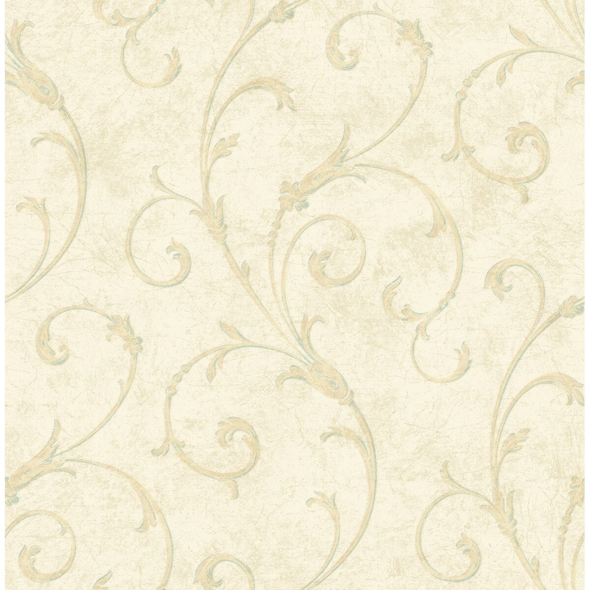 Seabrook Designs Glanville Scrolls Unpasted Wallpaper