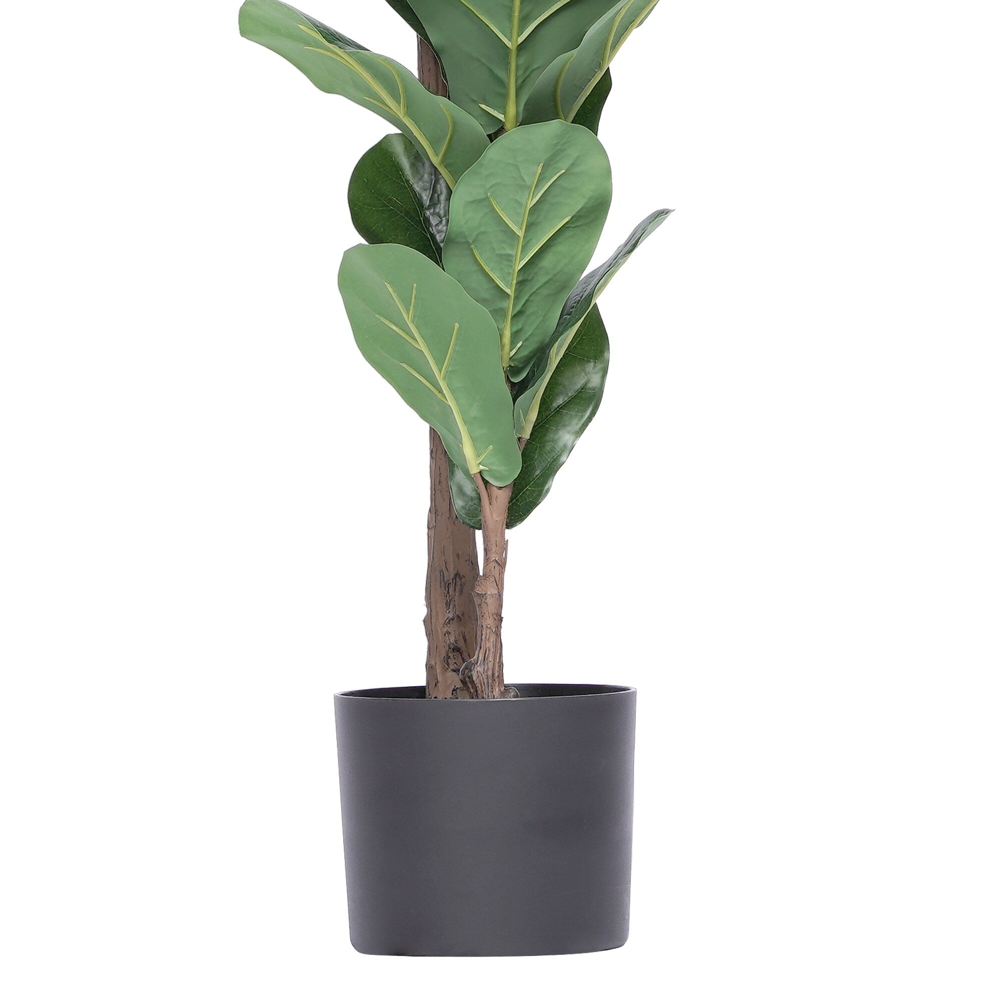 51 Fiddle Leaf Fig Artificial Plant Tree In Pot