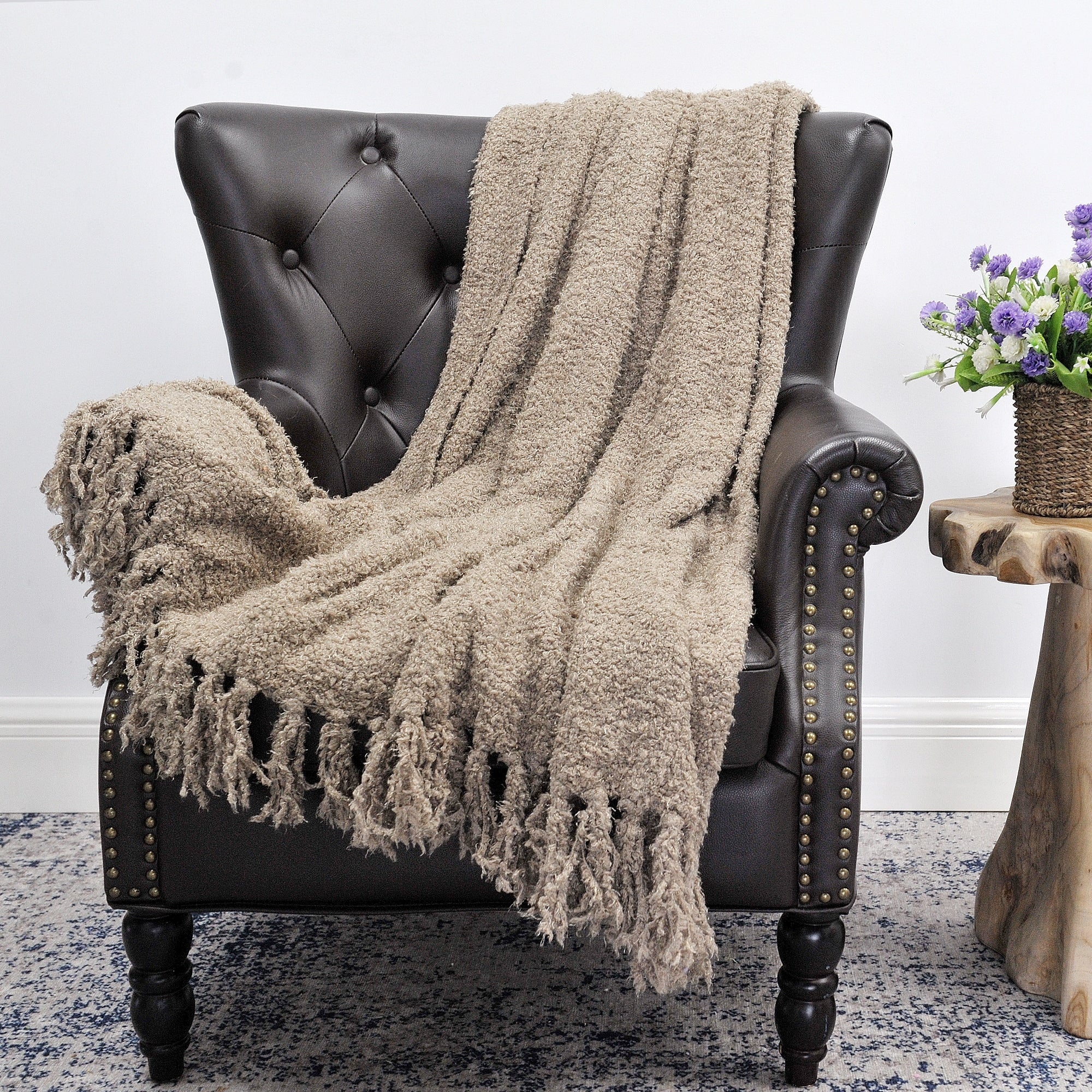 Fluffy Woven Throw