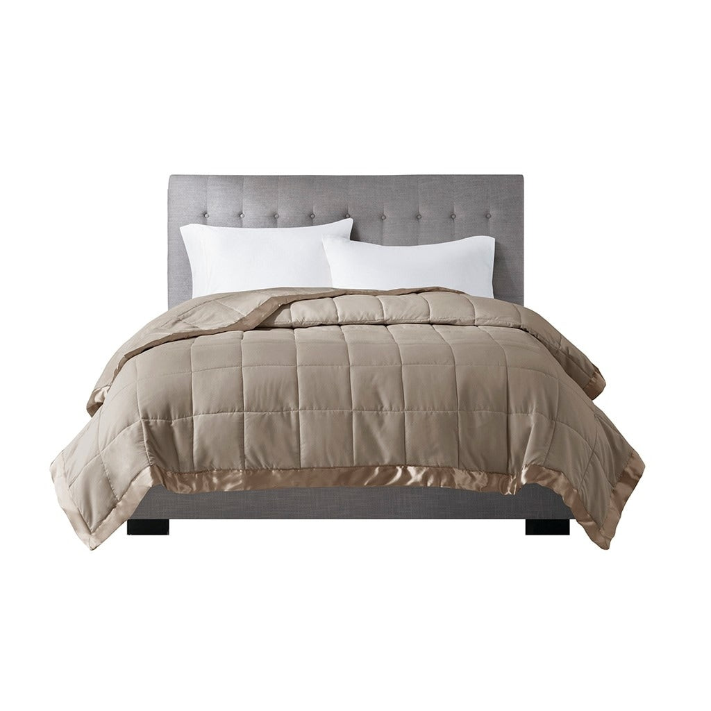 Gracie Mills Larry All-Season Down Alternative Blanket with Satin Trim