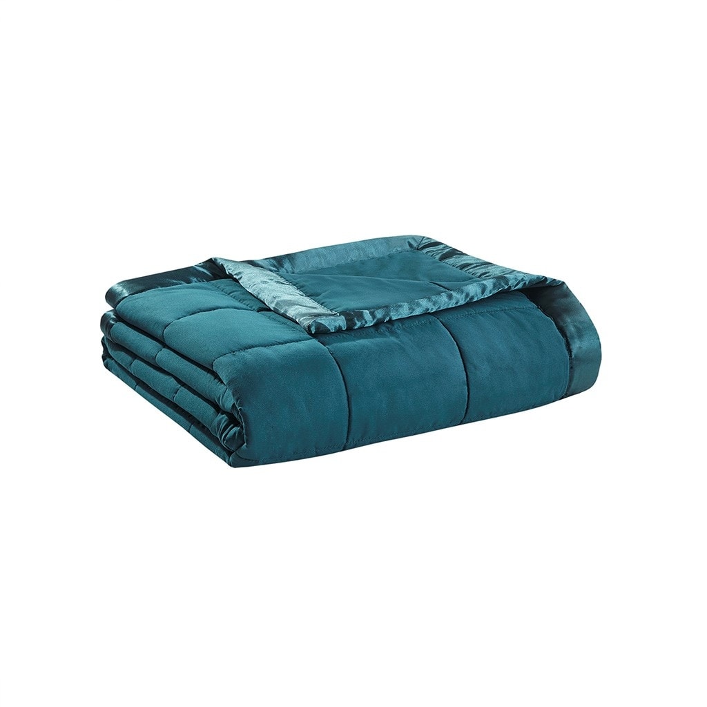 Gracie Mills Larry All-Season Down Alternative Blanket with Satin Trim