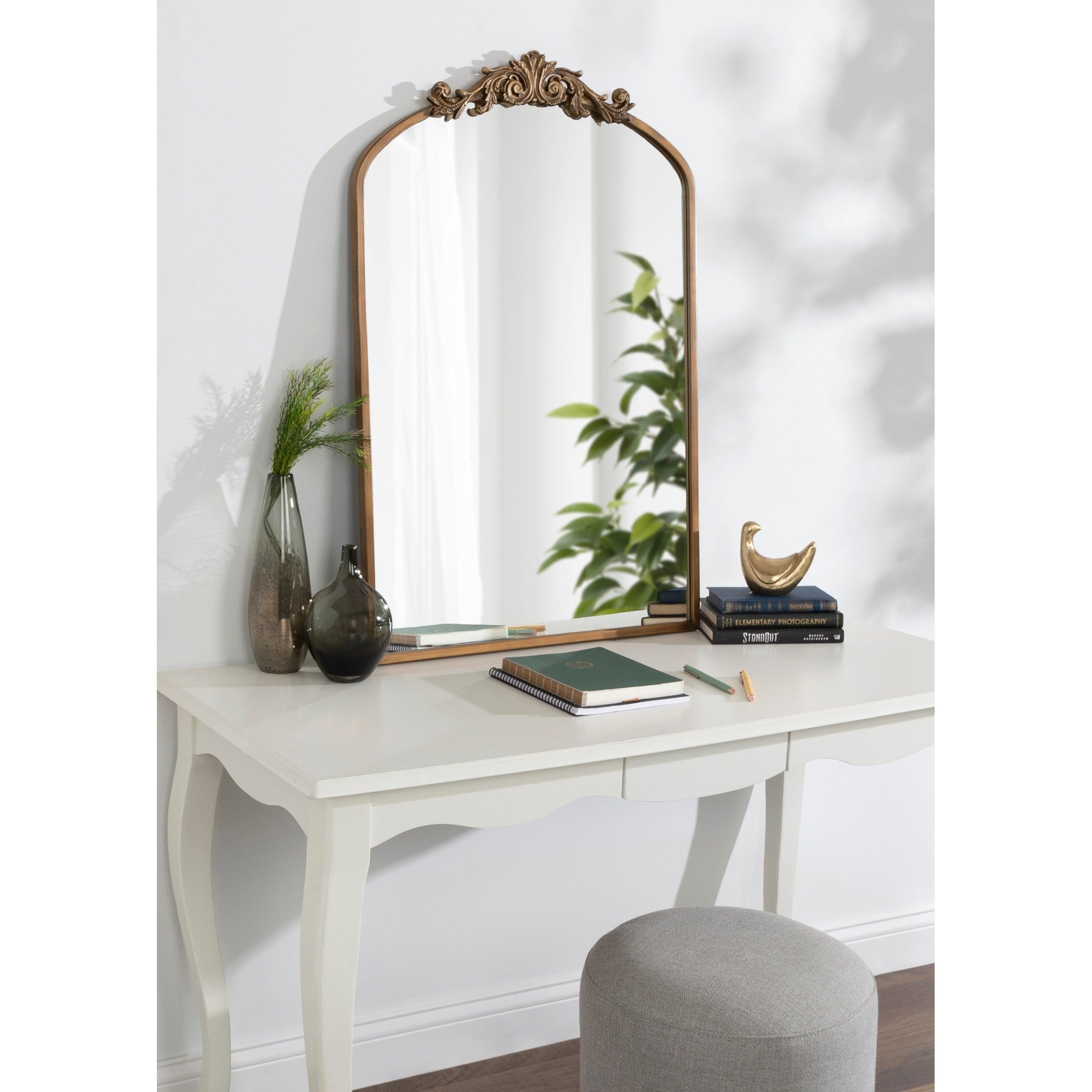 Kate and Laurel Arendahl Traditional Baroque Arch Wall Mirror