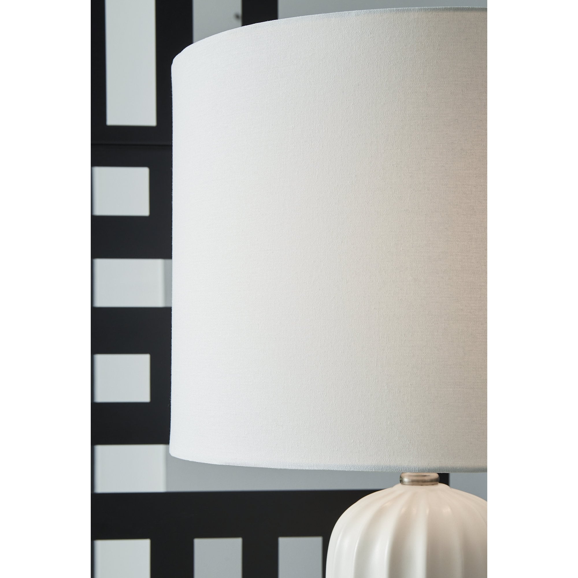 Signature Design by Ashley Clarkland White Table Lamp (Set of 2) - 13W x 13D x 25H