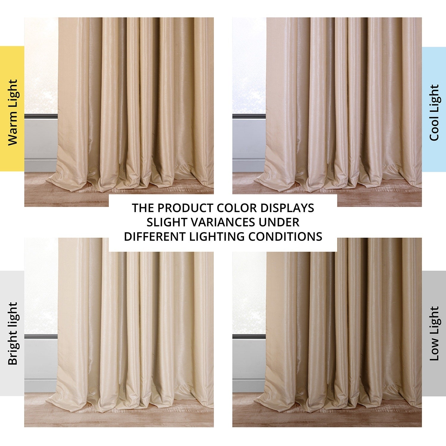 Exclusive Fabrics Solid Vintage Textured Faux Dupioni Silk Pleated Blackout Curtain (1 Panel)