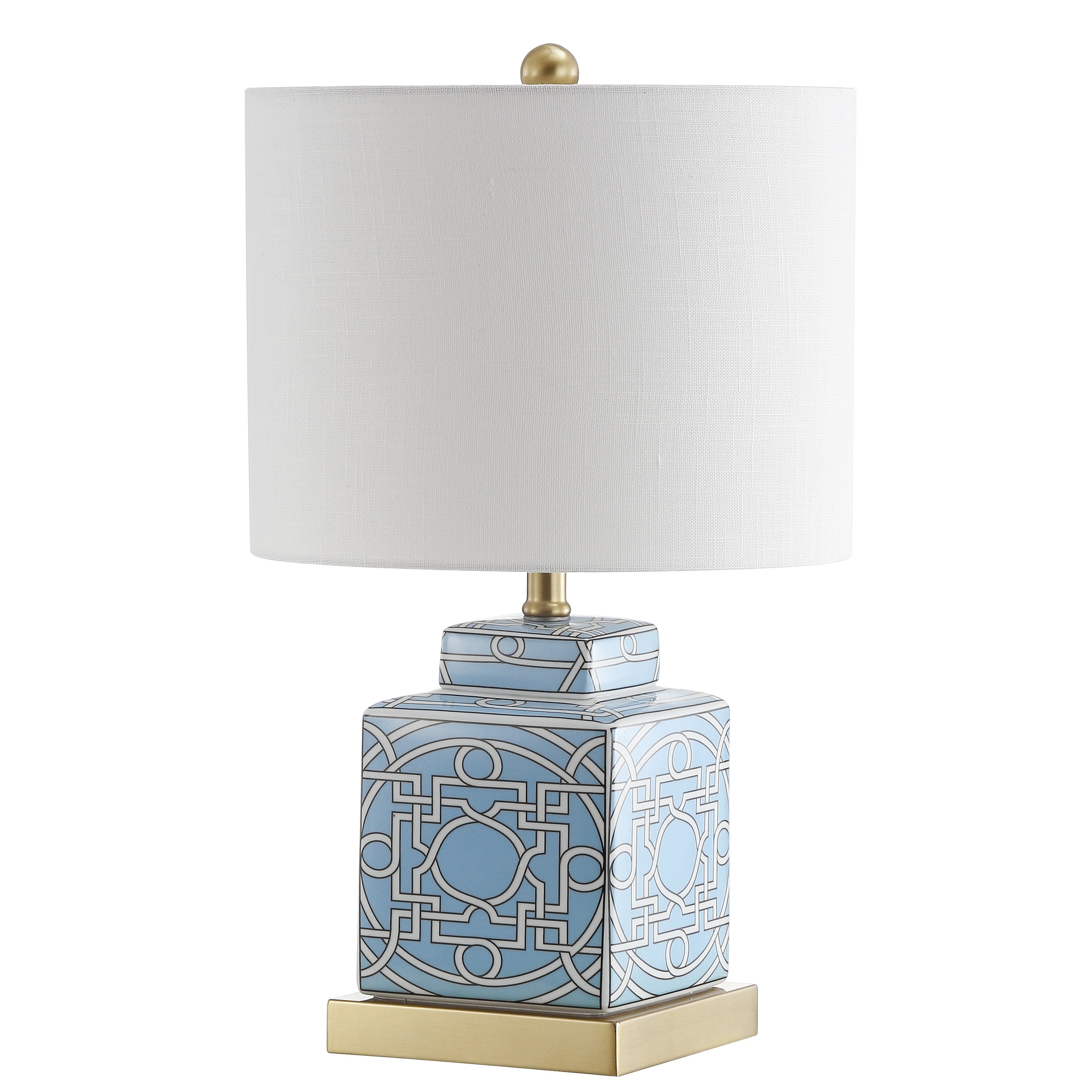 Stockholm 22 Ceramic/Metal Ginger Jar LED Table Lamp, by JONATHAN Y