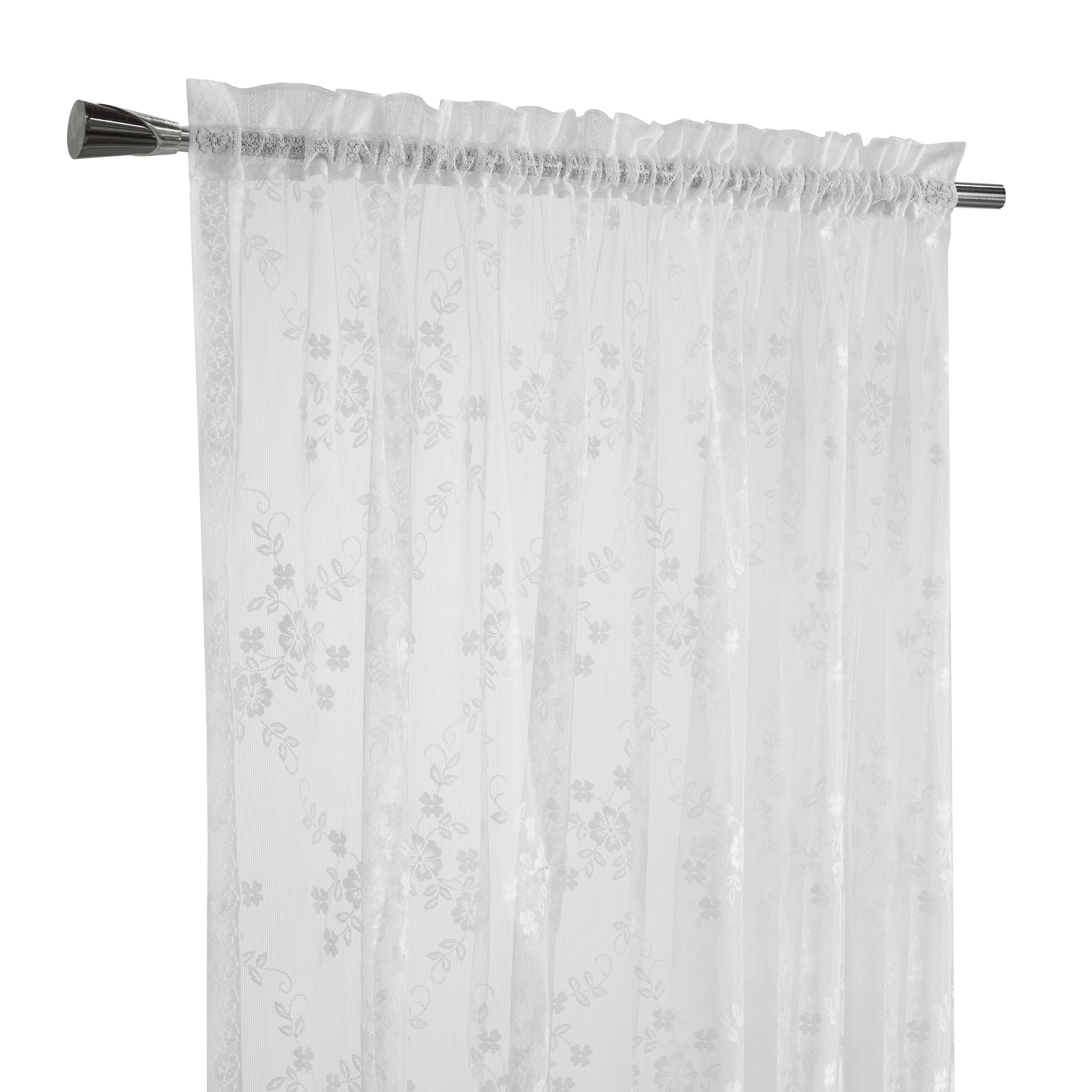 Mona Lisa Jacquard Lace Window Curtain Panel by Habitat