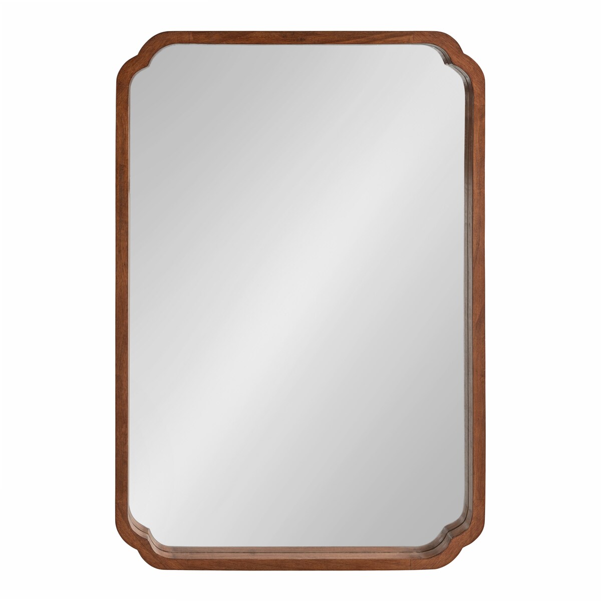 Kate and Laurel Marston Square Wood Wall Mirror