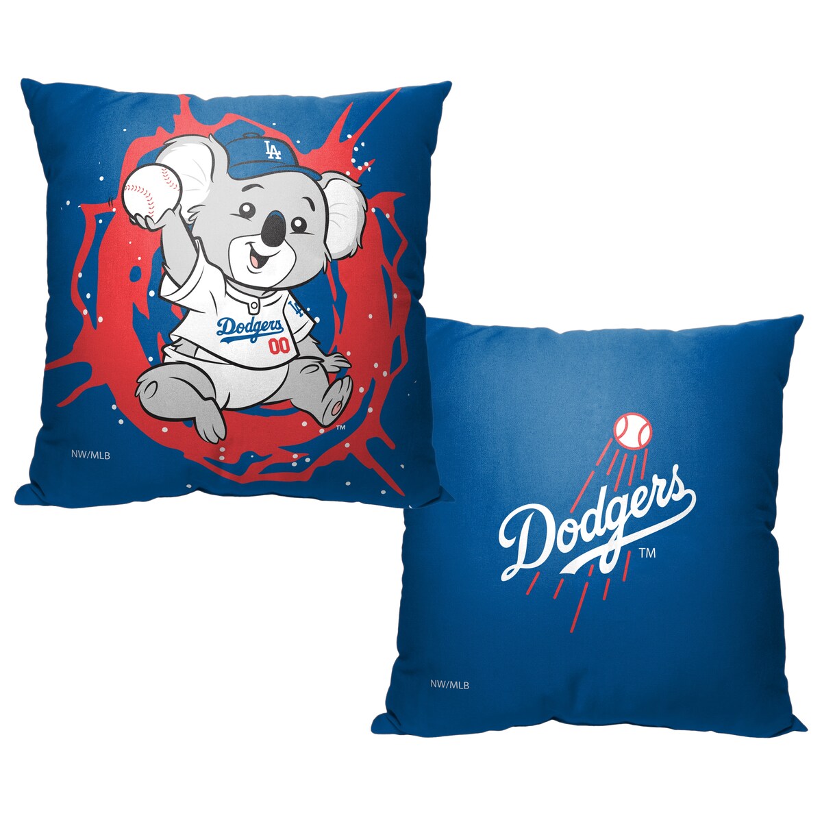 MLB Los Angeles Dodgers Mascot 18 Inch Throw Pillow