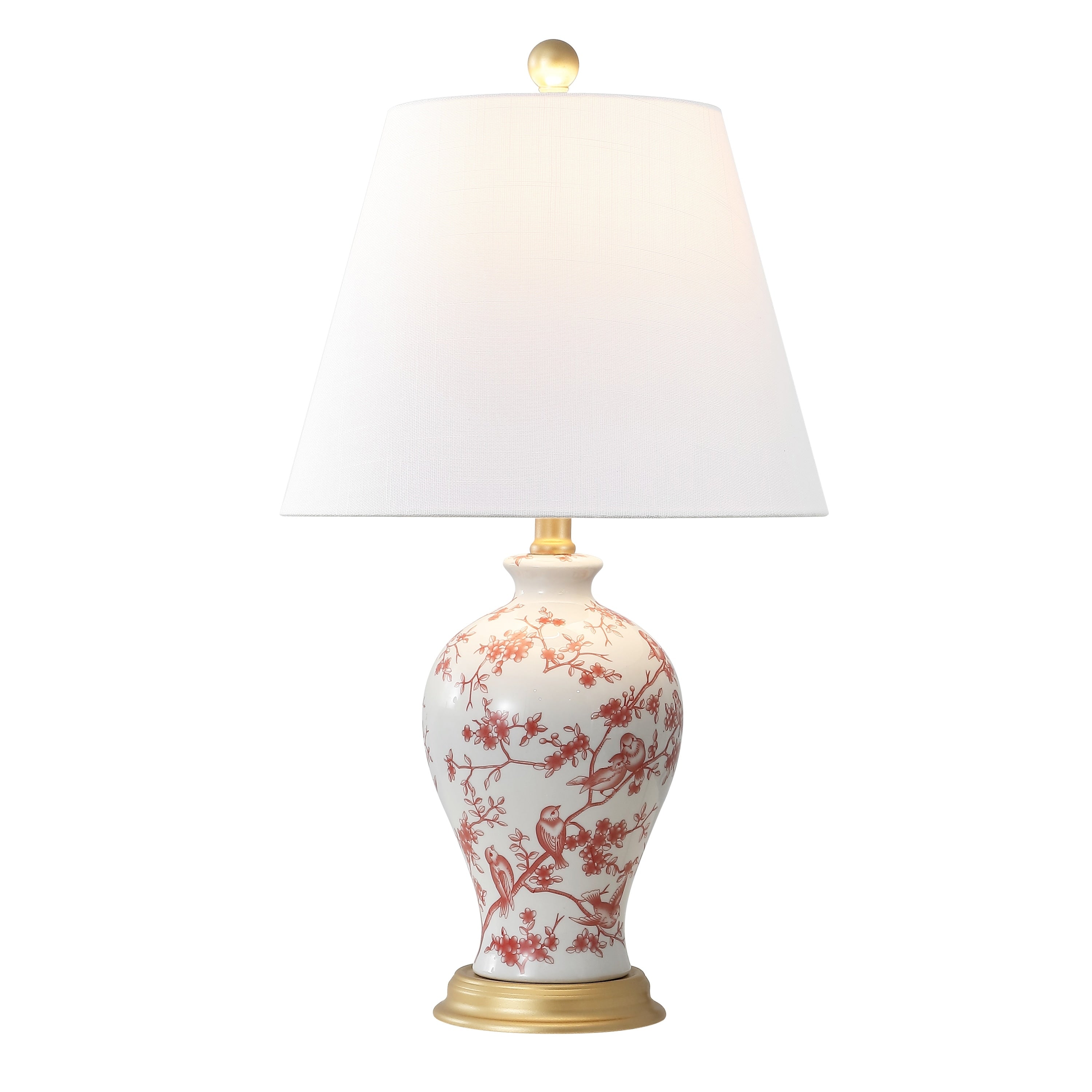 Grace 24 Floral LED Table Lamp, Multi/Brass by JONATHAN Y