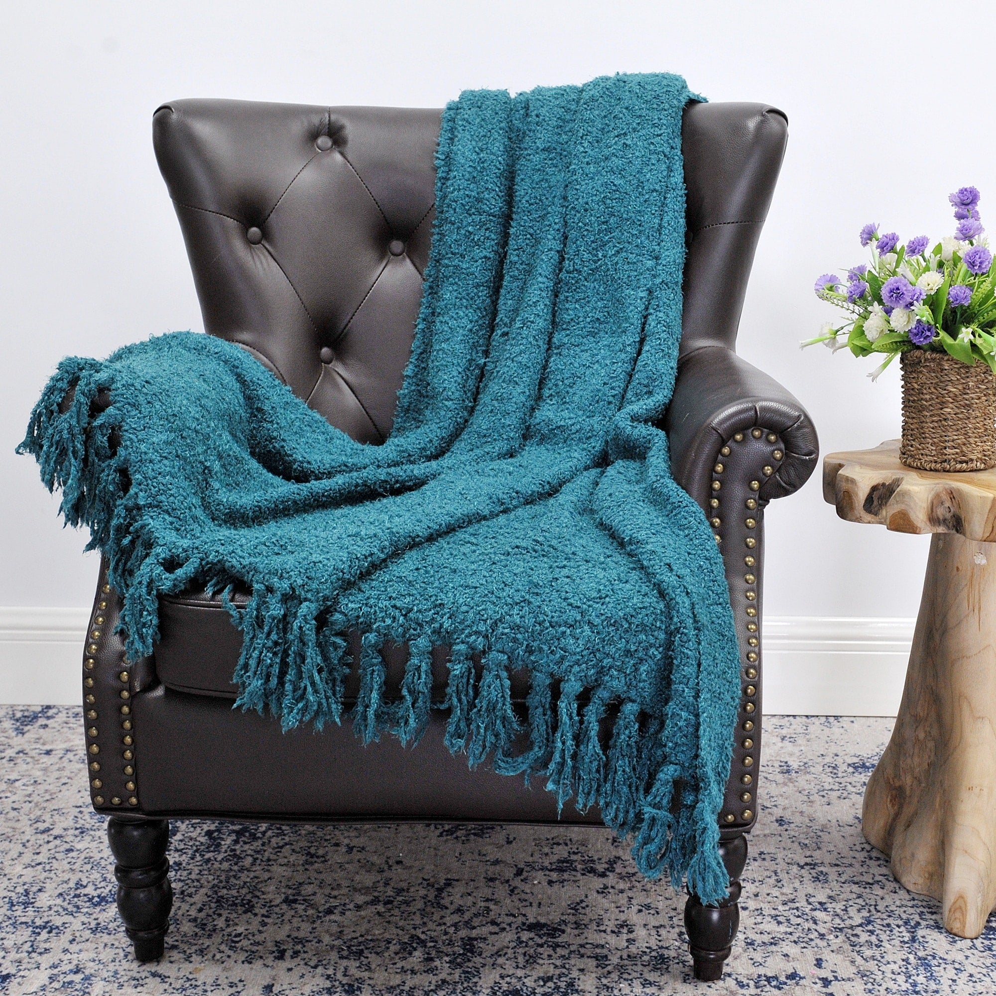 Fluffy Woven Throw