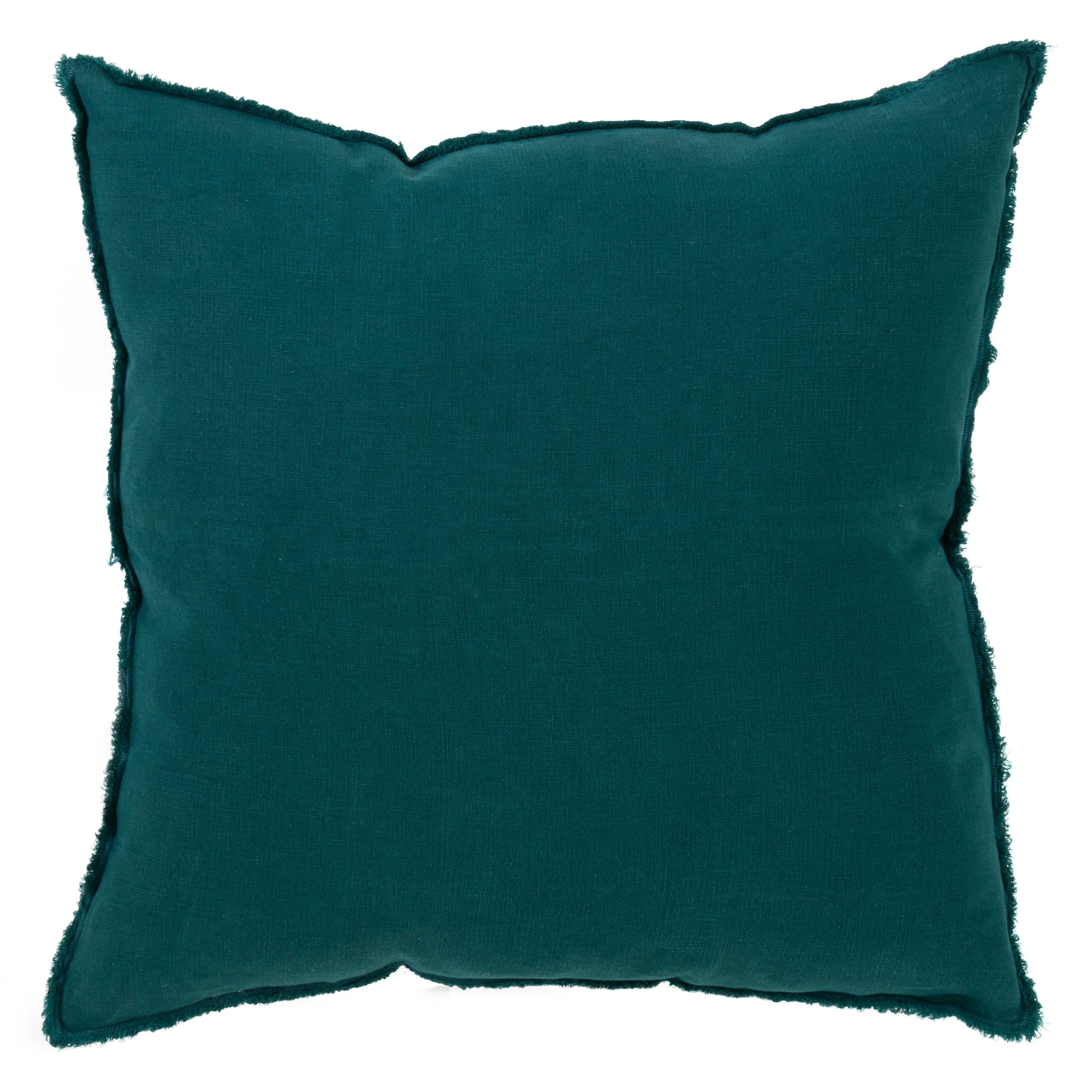 Fringed Design Down-Filled Throw Pillow