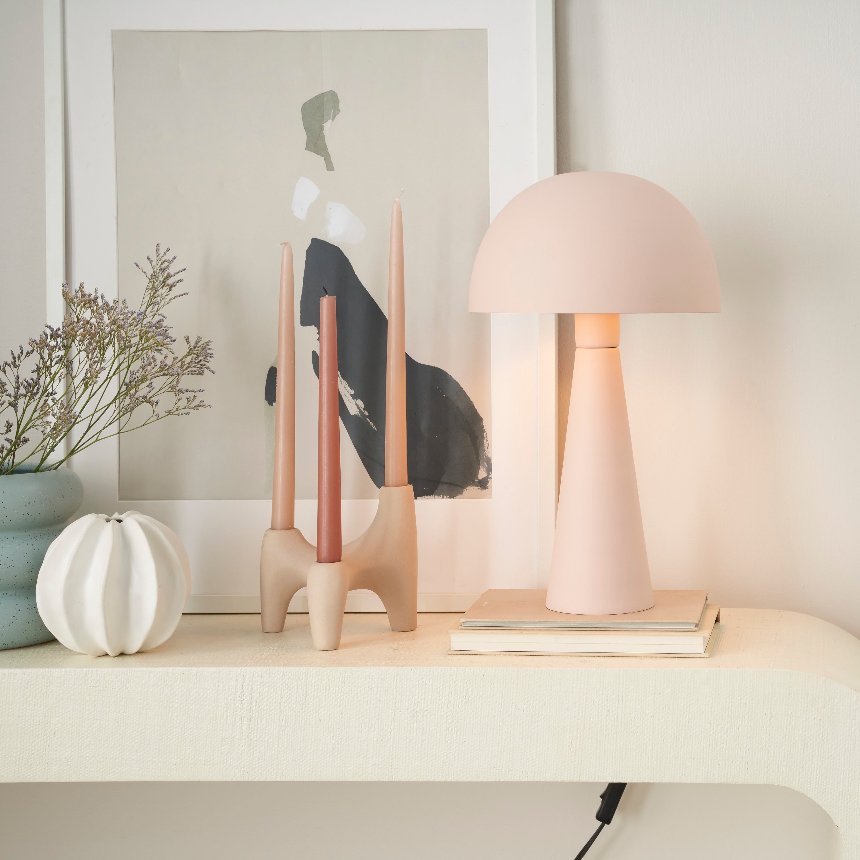 Nourison 16 Mid-Century Mushroom Table Lamp