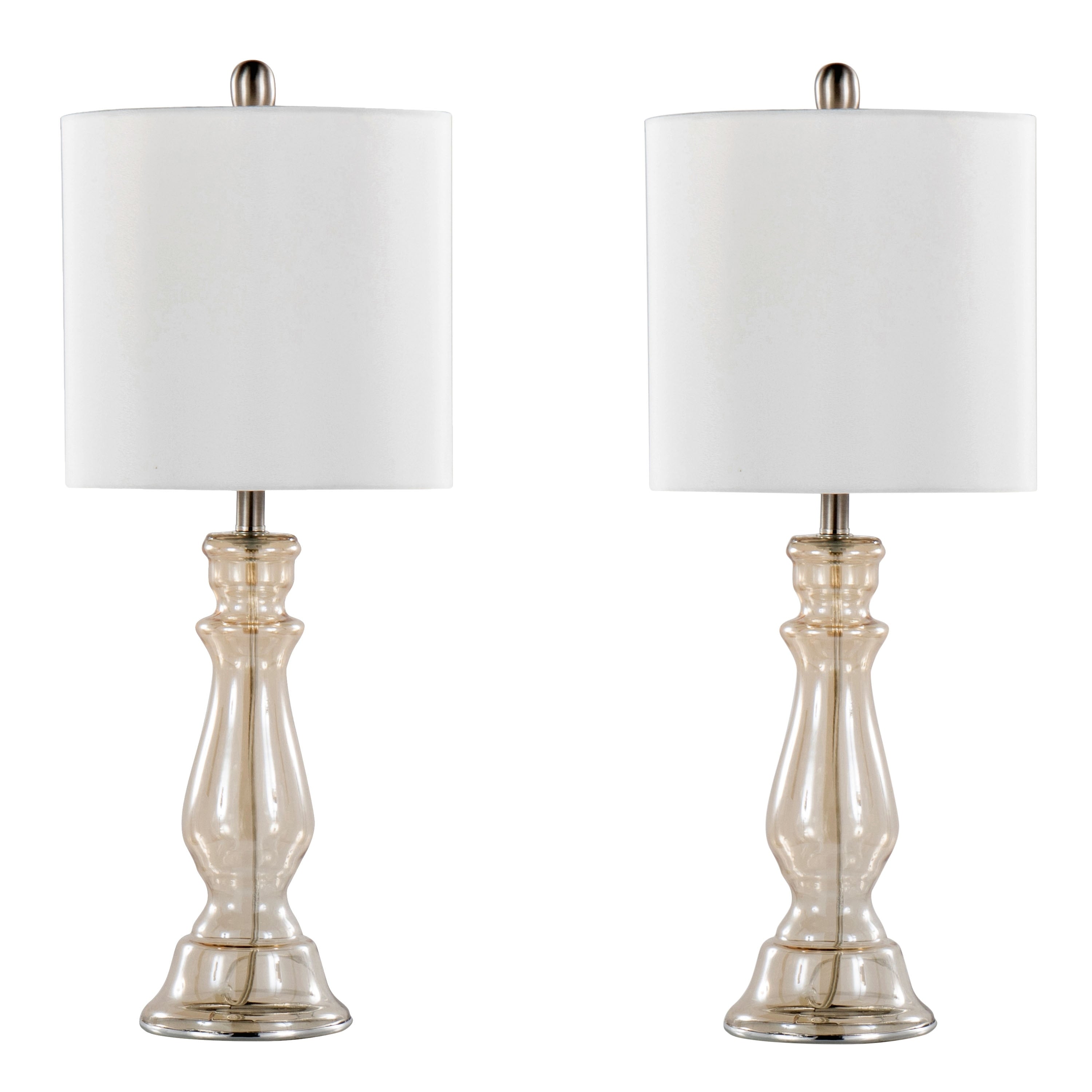 Bella 24 Glass Table Lamp (Set of 2)