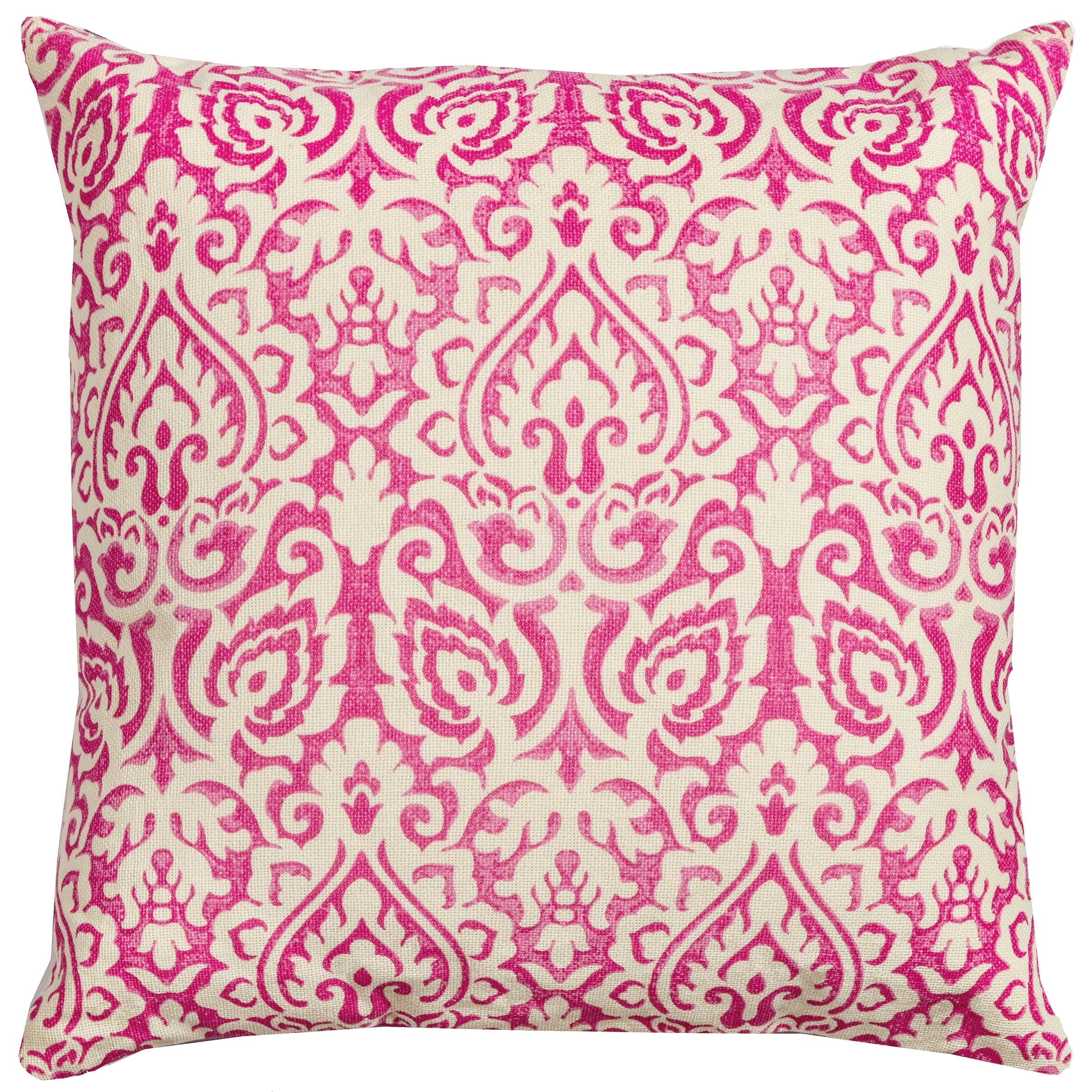 Rizzy Home Distressed Damask Print Throw Pillow Cover