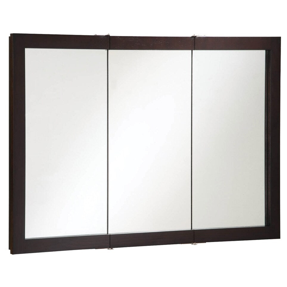 Design House Ventura Espresso Bathroom Medicine Cabinet Mirror