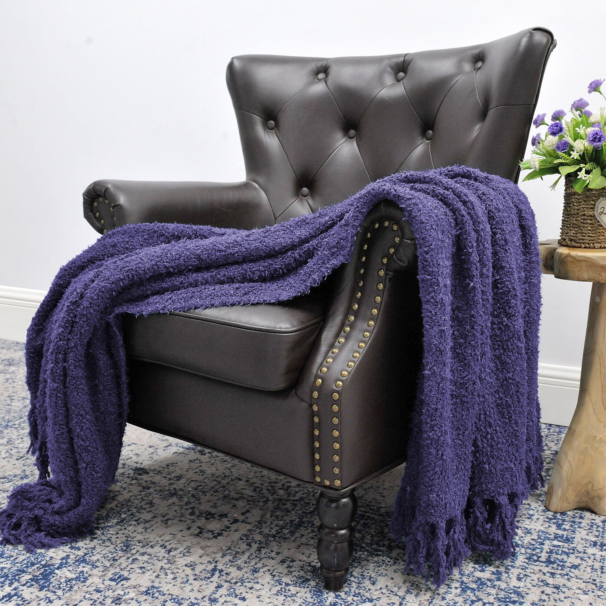 Fluffy Woven Throw