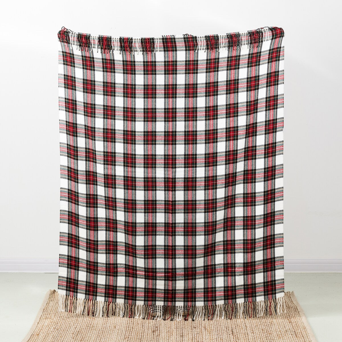 Glitzhome 50 x 60 Plaid Woven Acrylic 400g Christmas Blanket