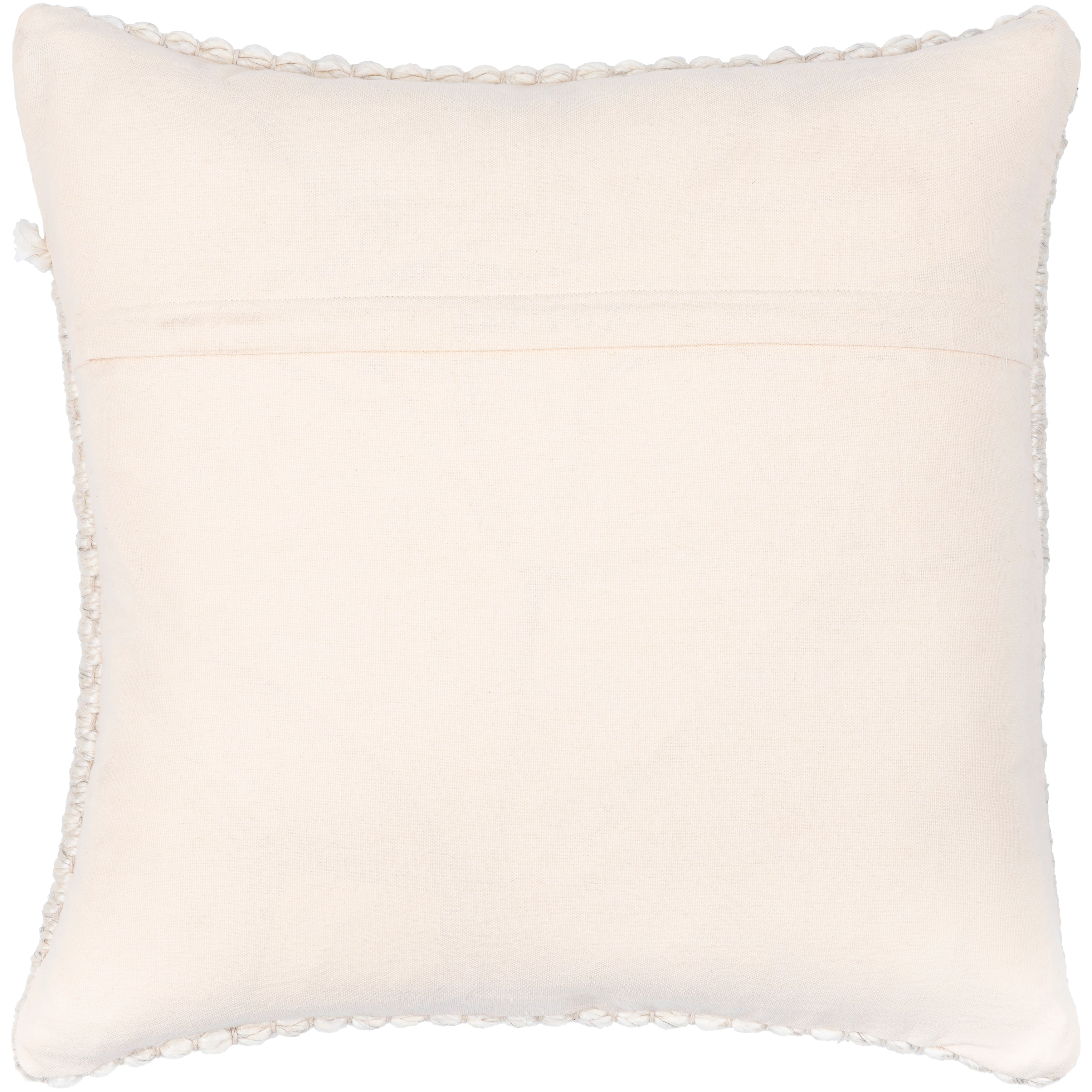 Kya Cream Textured Country Style Throw Pillow