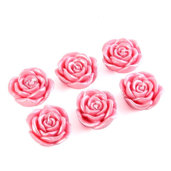 3-inch Rose Floating Candles (Box of 12)