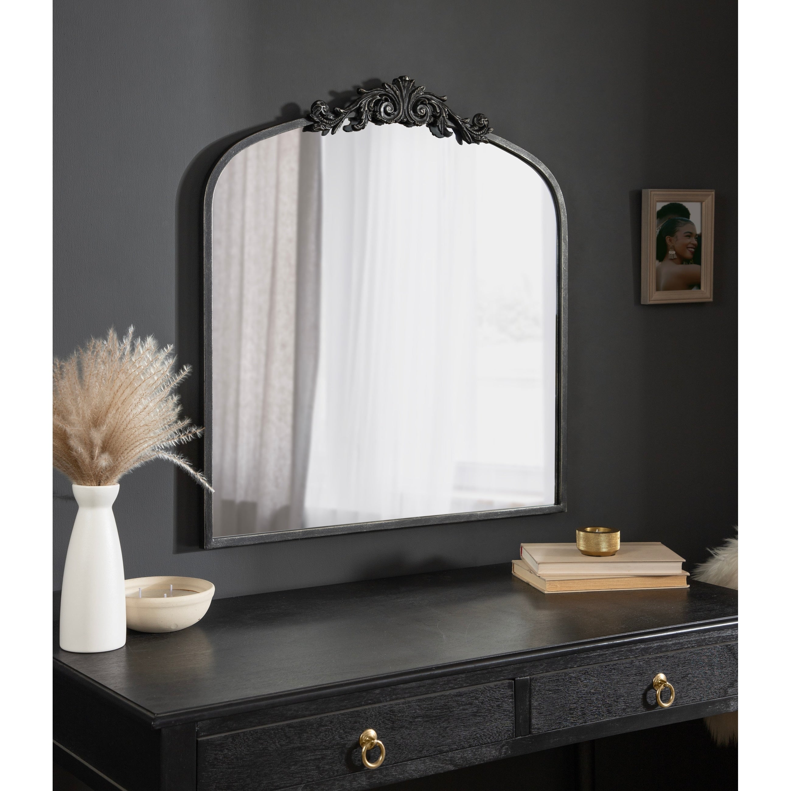 Kate and Laurel Arendahl Traditional Baroque Arch Wall Mirror