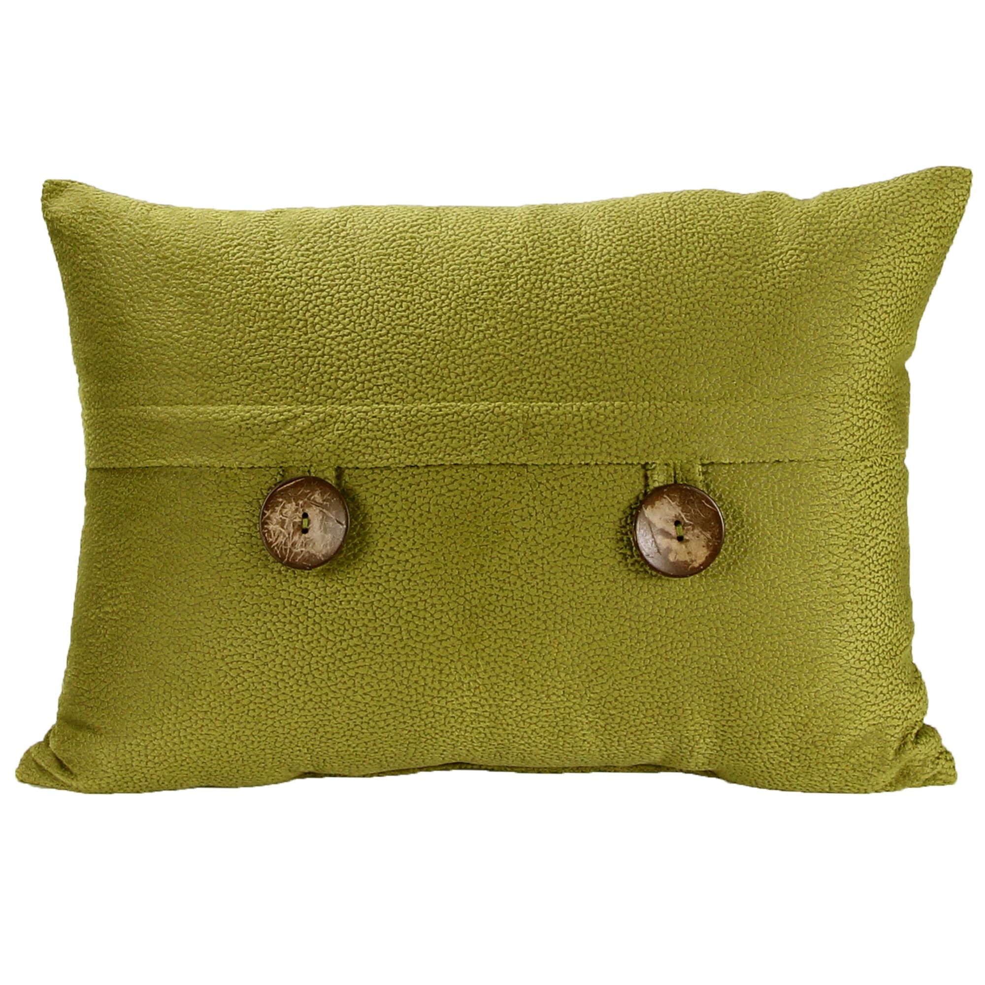 20 x 14 Solid Reversible Indoor Lumbar Throw Pillow with Buttons