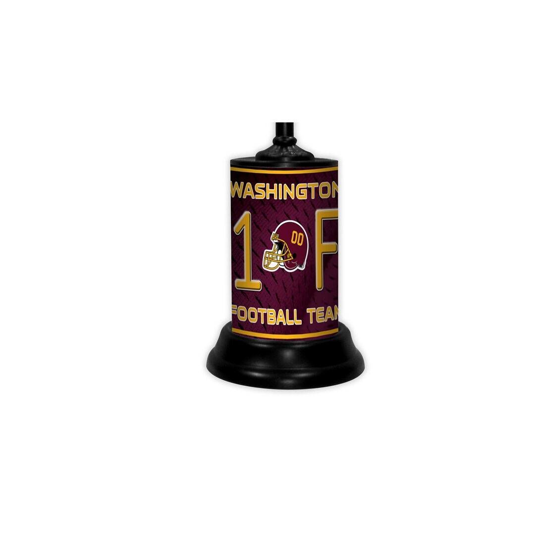 NFL 18-inch Desk/Table Lamp with Shade, #1 Fan with Team Logo, Washington Commanders - 18x10x10