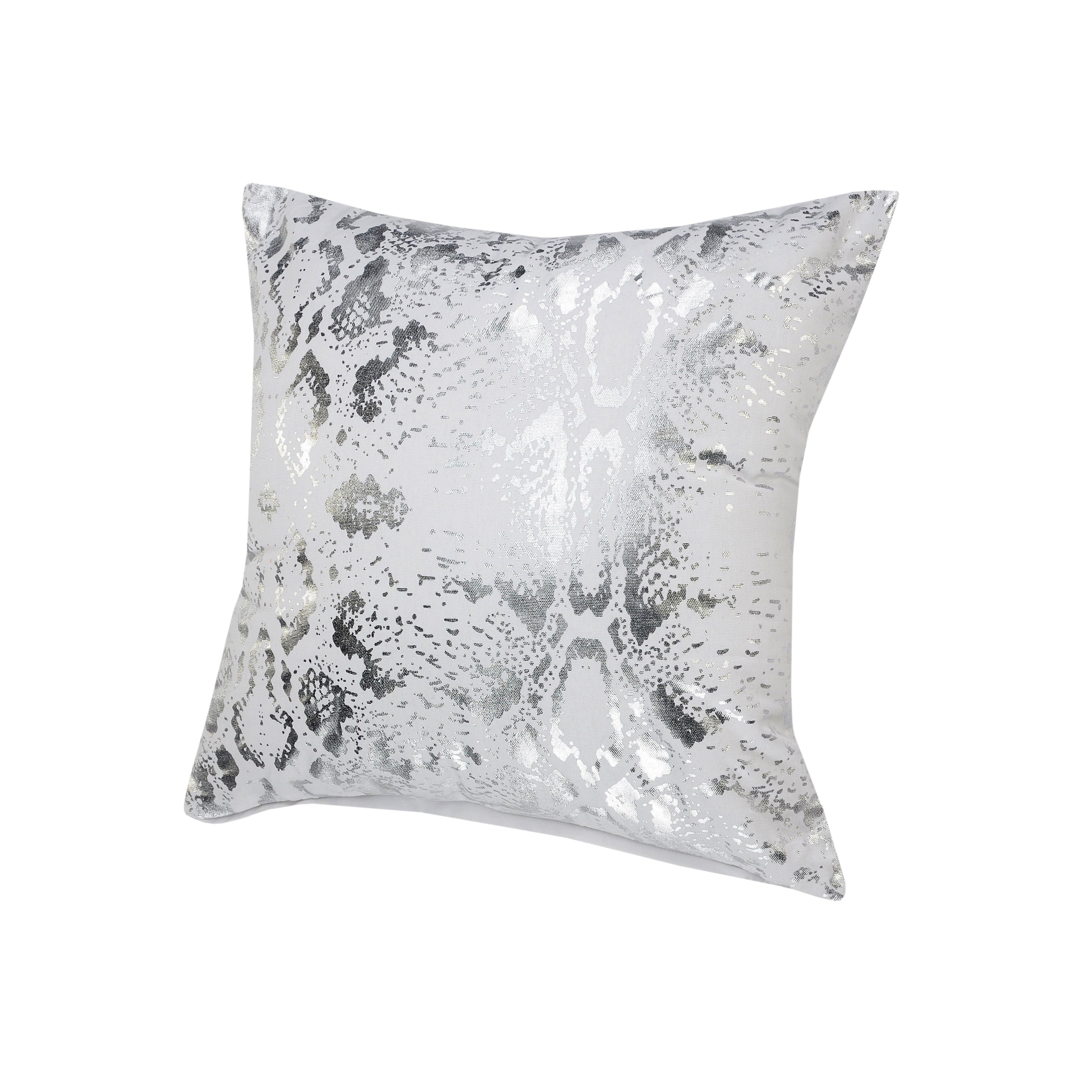 Sevita Metallic Snakeskin Throw Pillow, Single or Set of 2