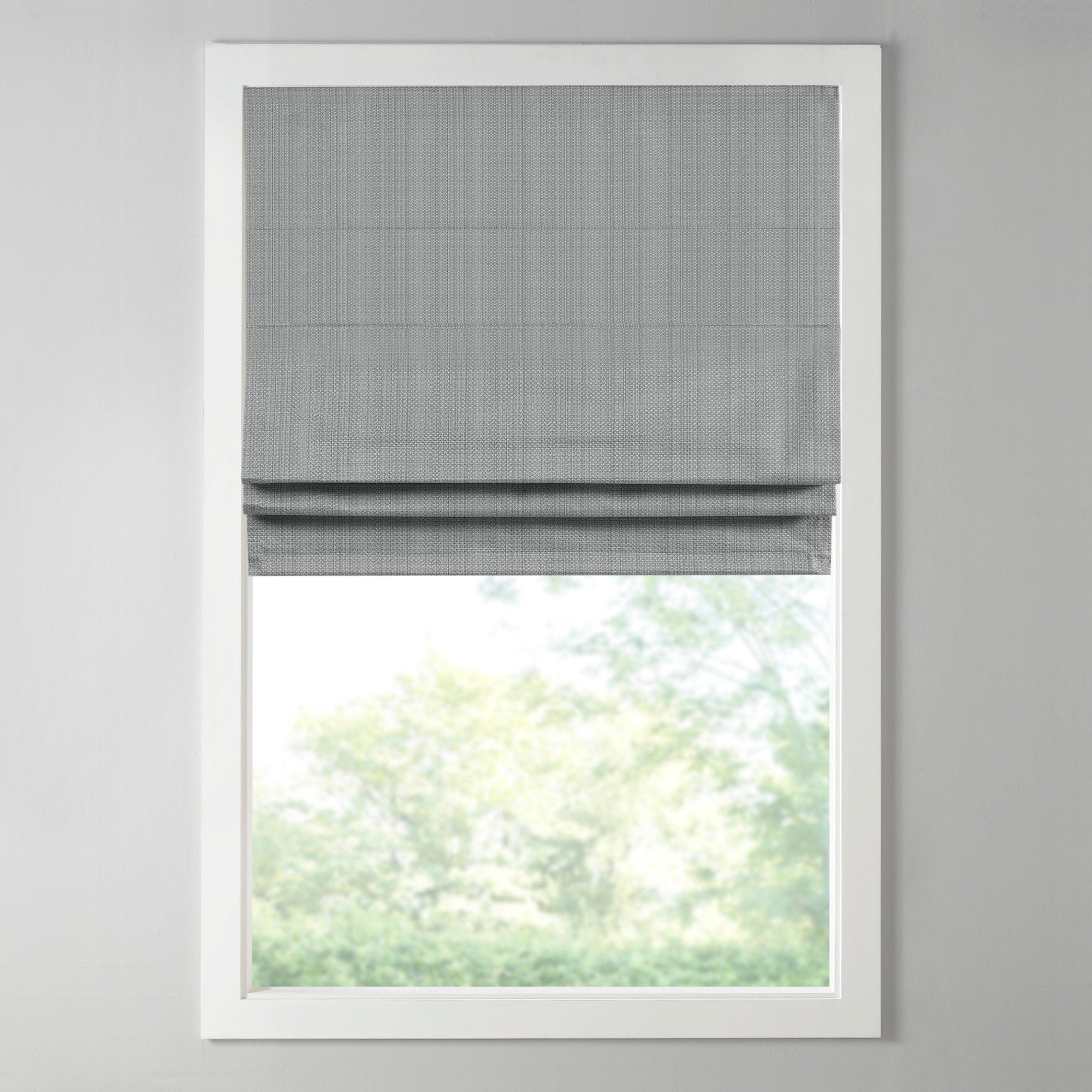 Madison Park Colm Basketweave Room Darkening Cordless Roman Shade