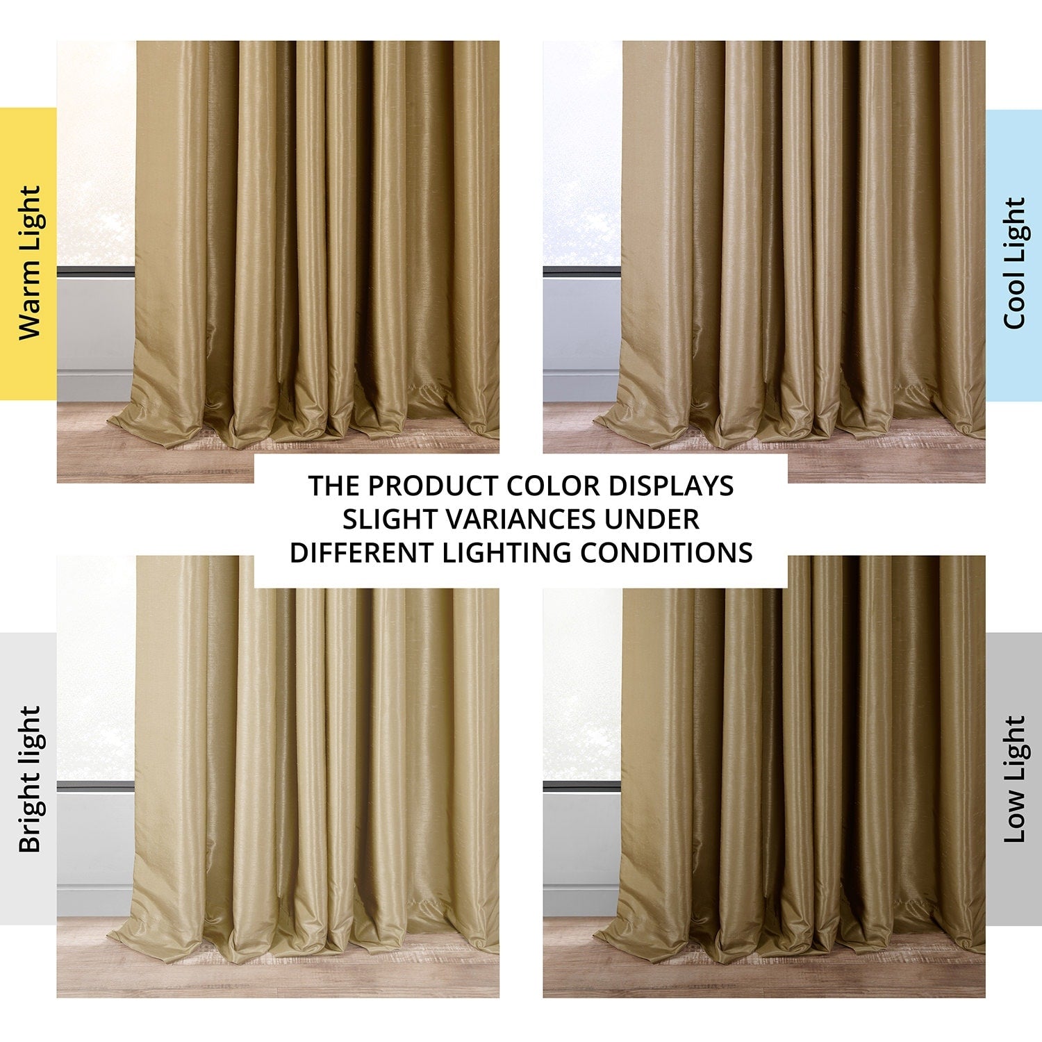 Exclusive Fabrics Solid Vintage Textured Faux Dupioni Silk Pleated Blackout Curtain (1 Panel)