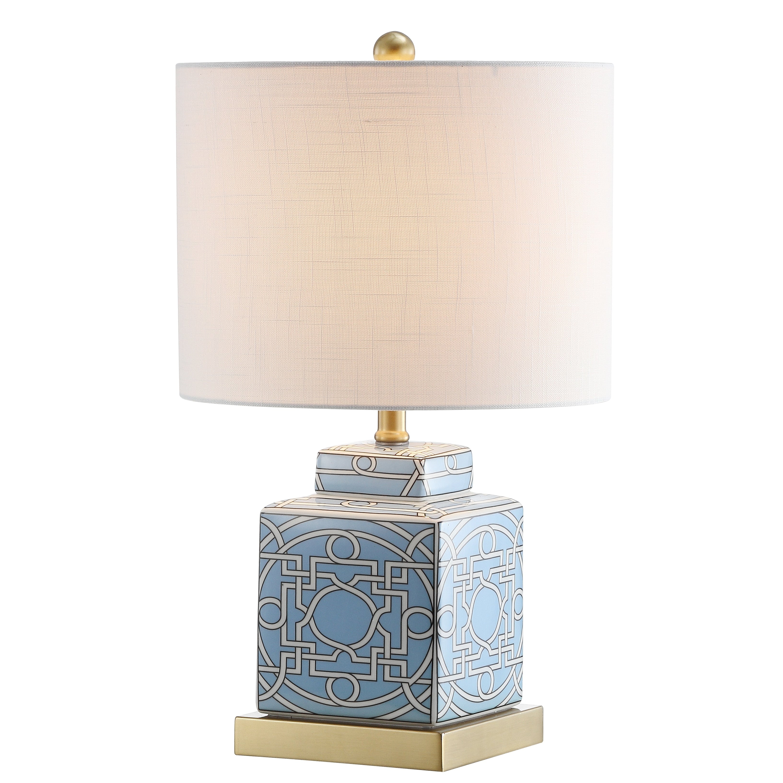 Stockholm 22 Ceramic/Metal Ginger Jar LED Table Lamp, by JONATHAN Y