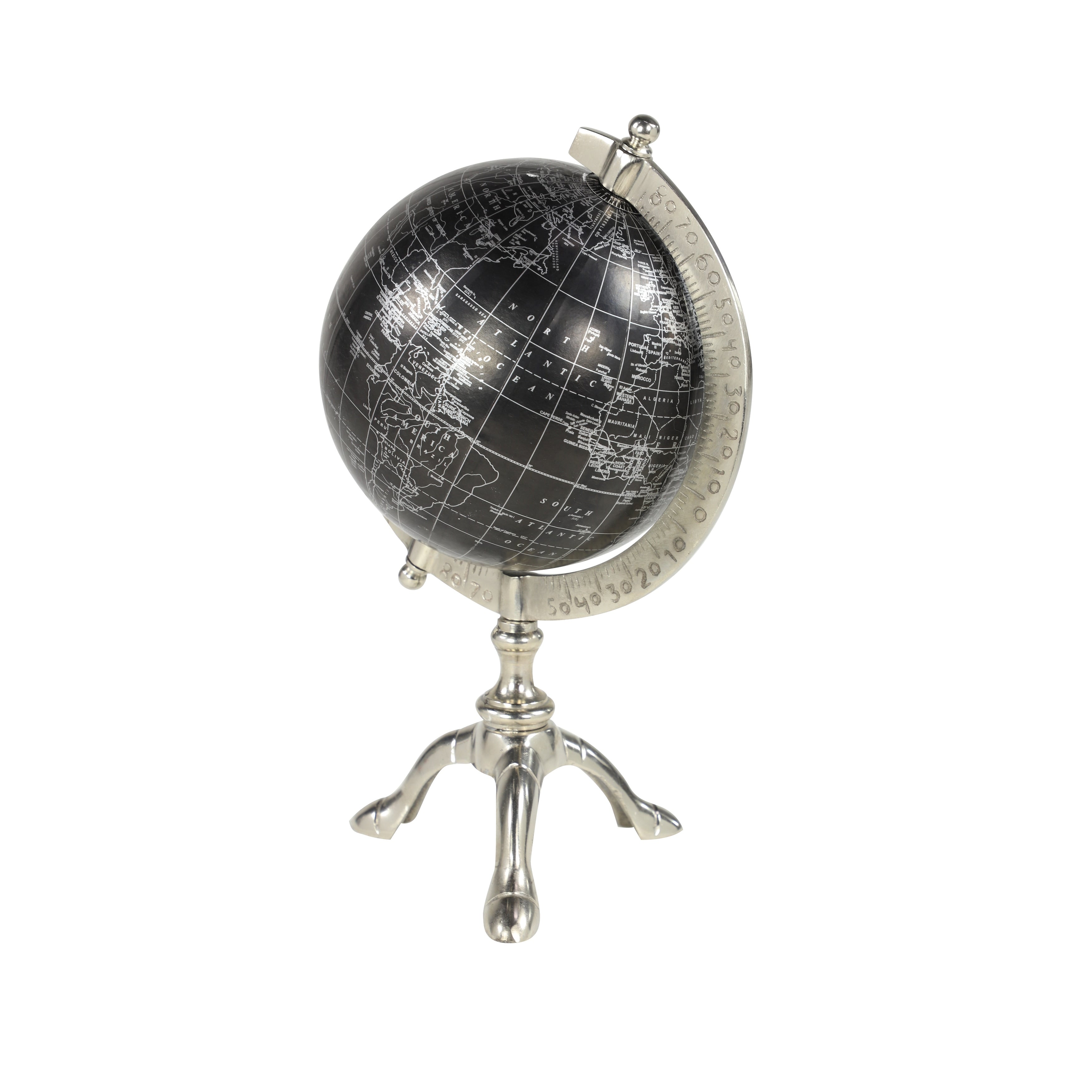 Aluminum Rustic Globe 12 x 7 x 6