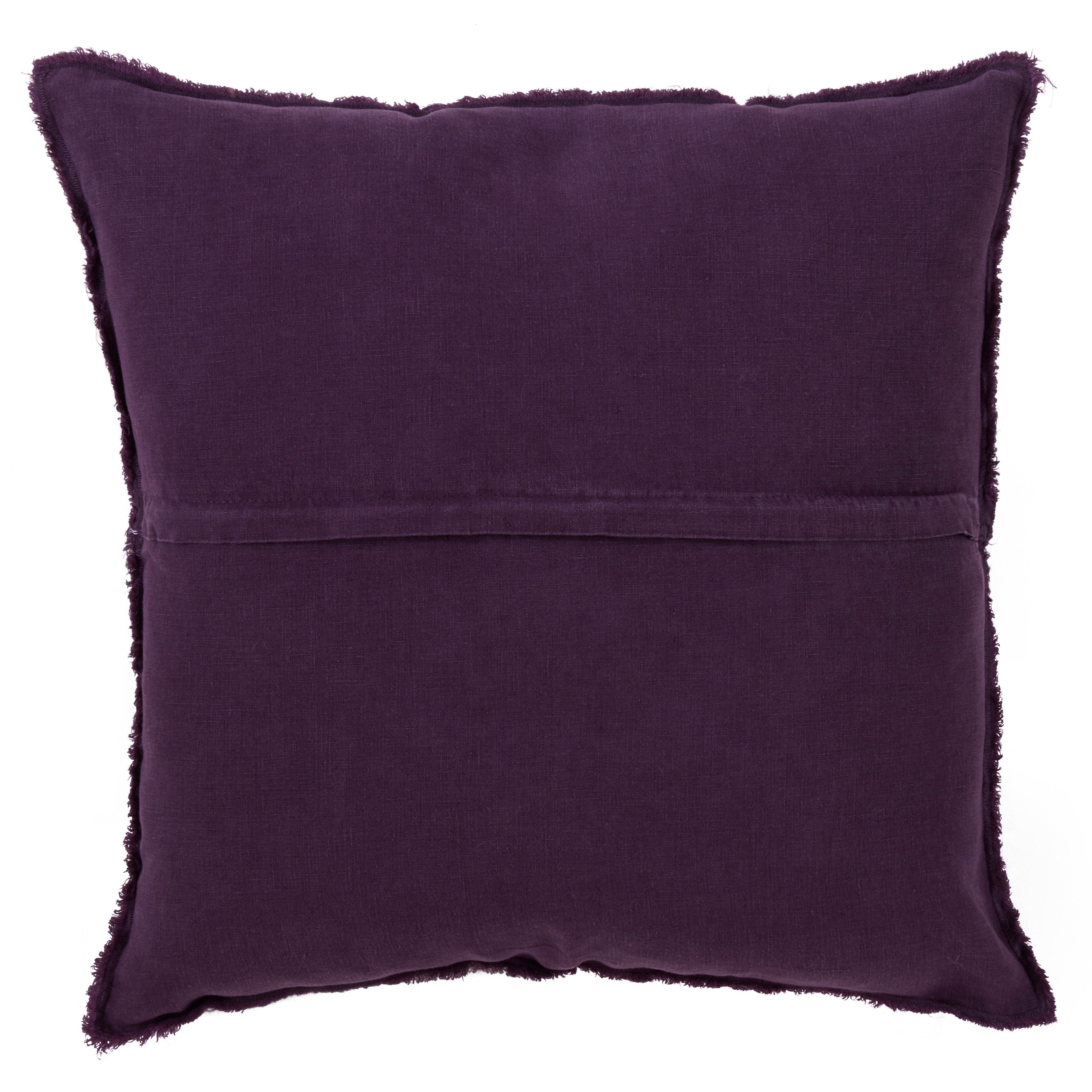 Fringed Design Down-Filled Throw Pillow