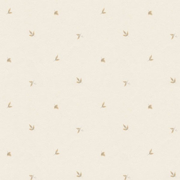 Clermont Tan and Beige Leaf Miniprints 32.7-foot x 20.5-inch Wallpaper