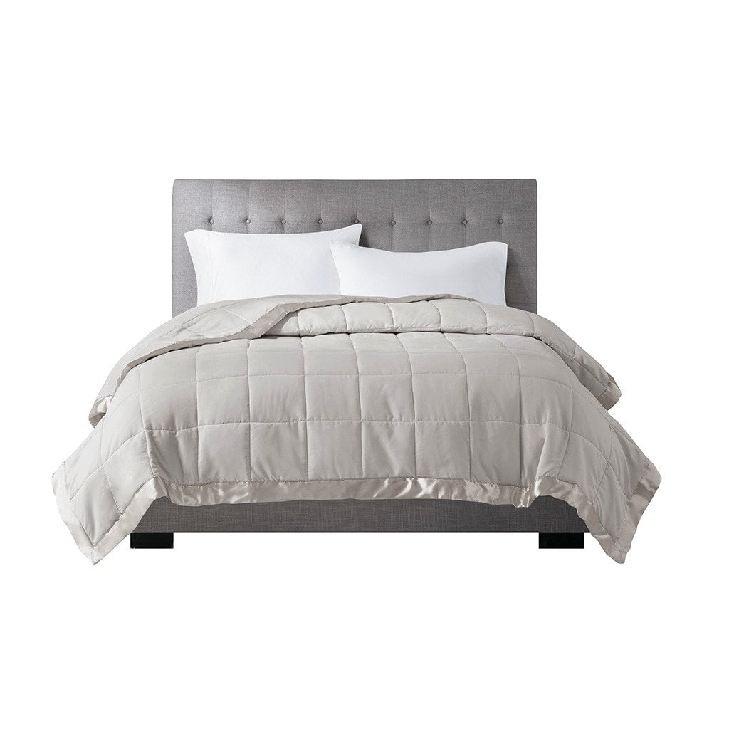 Gracie Mills Larry All-Season Down Alternative Blanket with Satin Trim