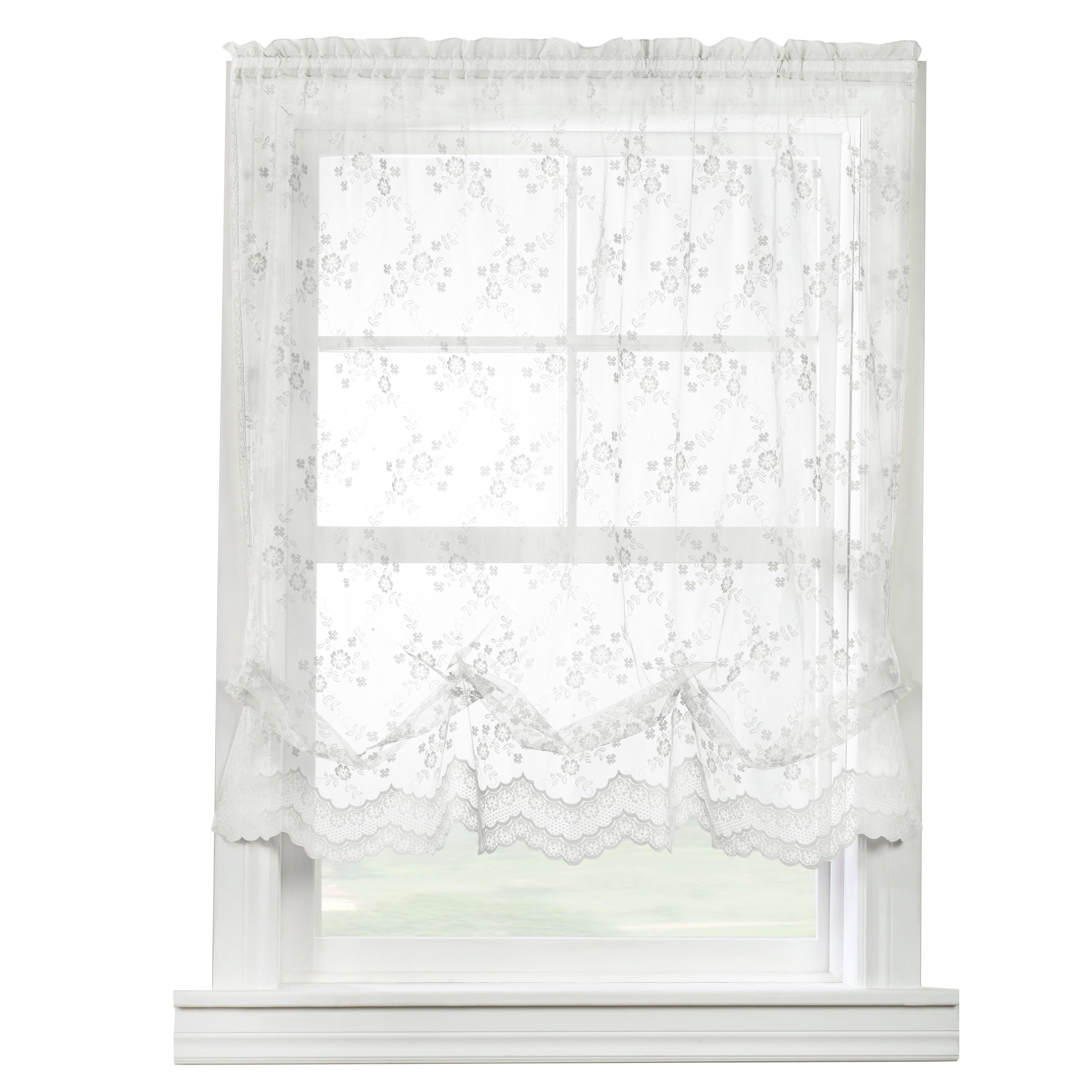 Mona Lisa Jacquard Lace Window Curtain Panel by Habitat