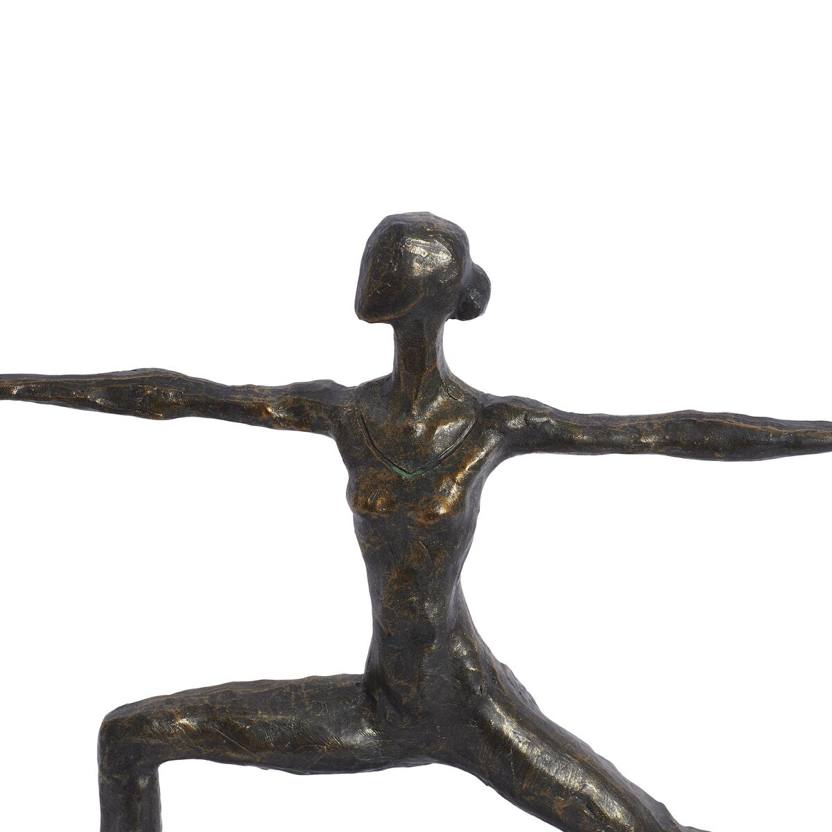 Polystone Yoga Decorative Sculpture - Brass - Roche River Decor