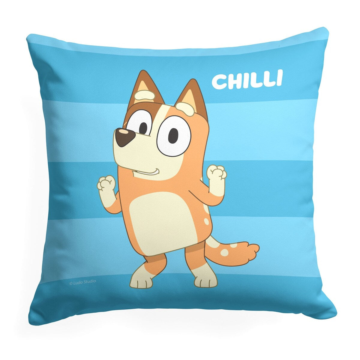 Bluey Roll Call Chilli Printed Throw Pillow - Blue