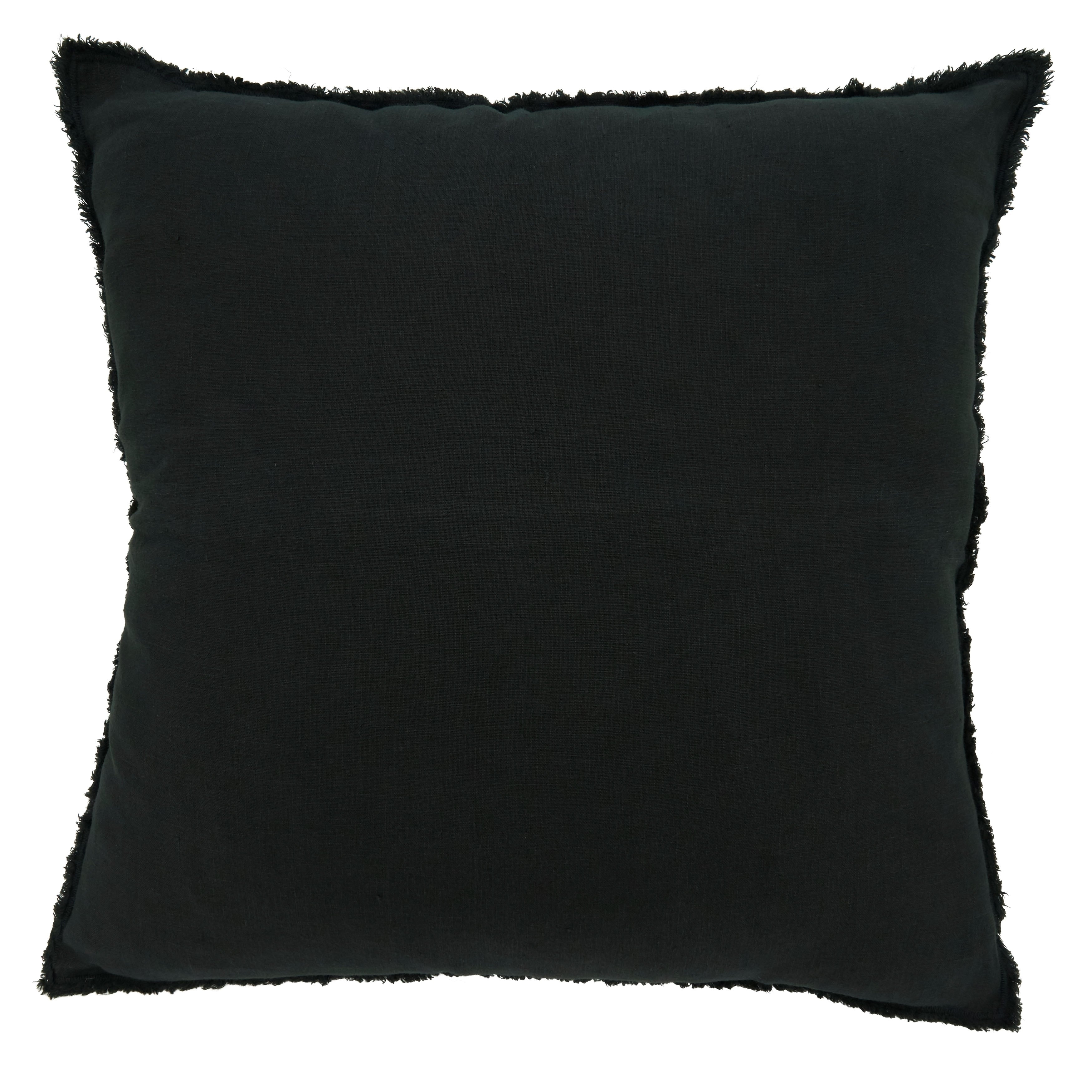 Fringed Design Down-Filled Throw Pillow