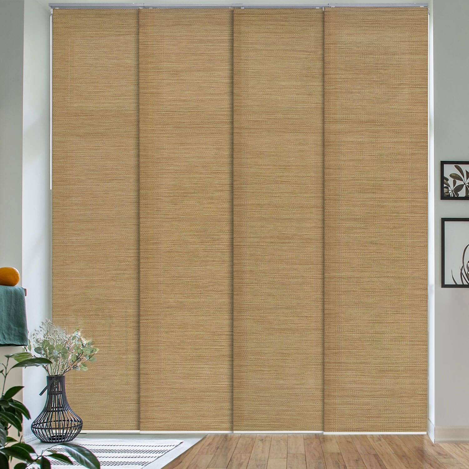 GoDear Design Adjustable Sliding Panel Track Blinds, Vertical Blinds, Classic, 45.8- 86 W x 96 L