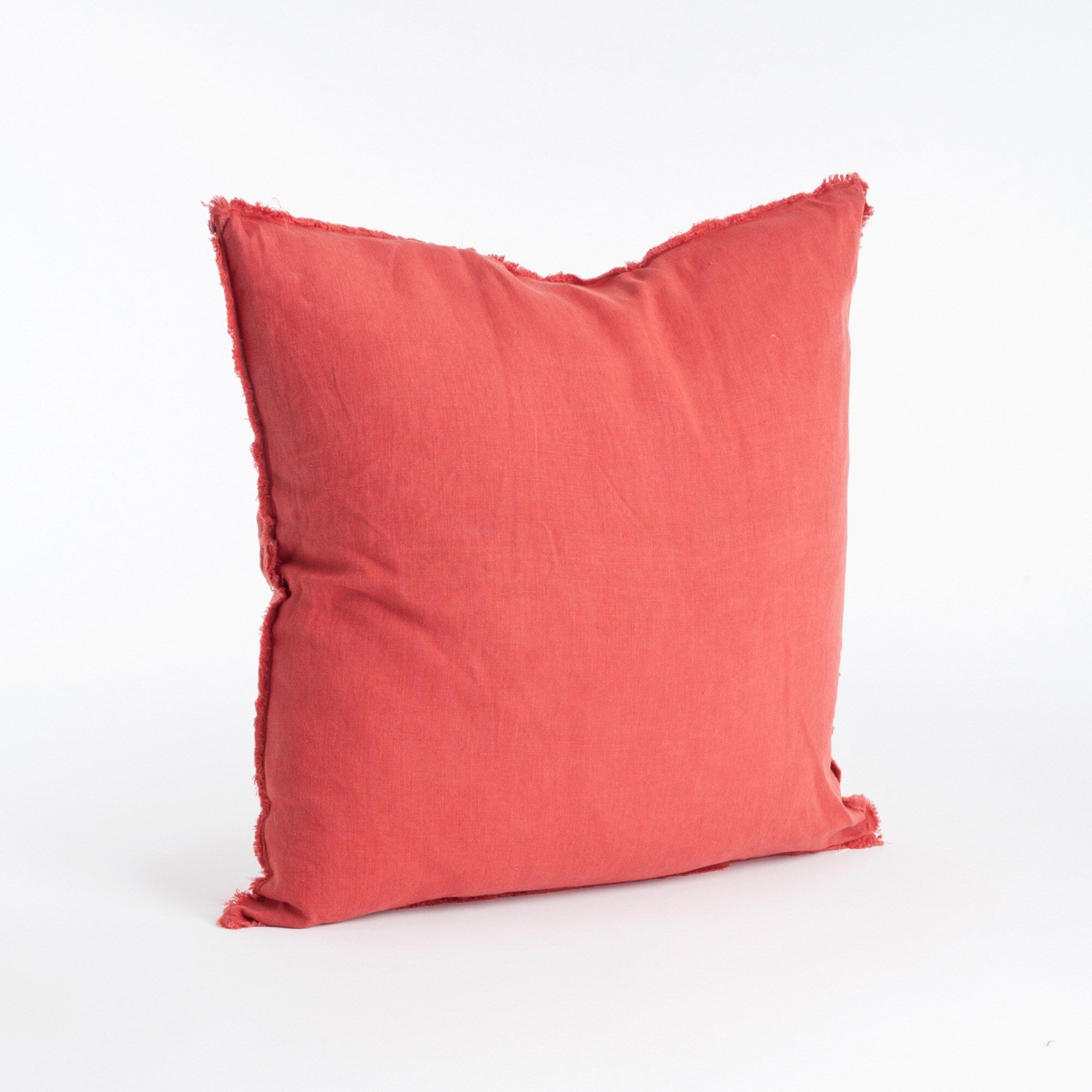 Fringed Design Down-Filled Throw Pillow