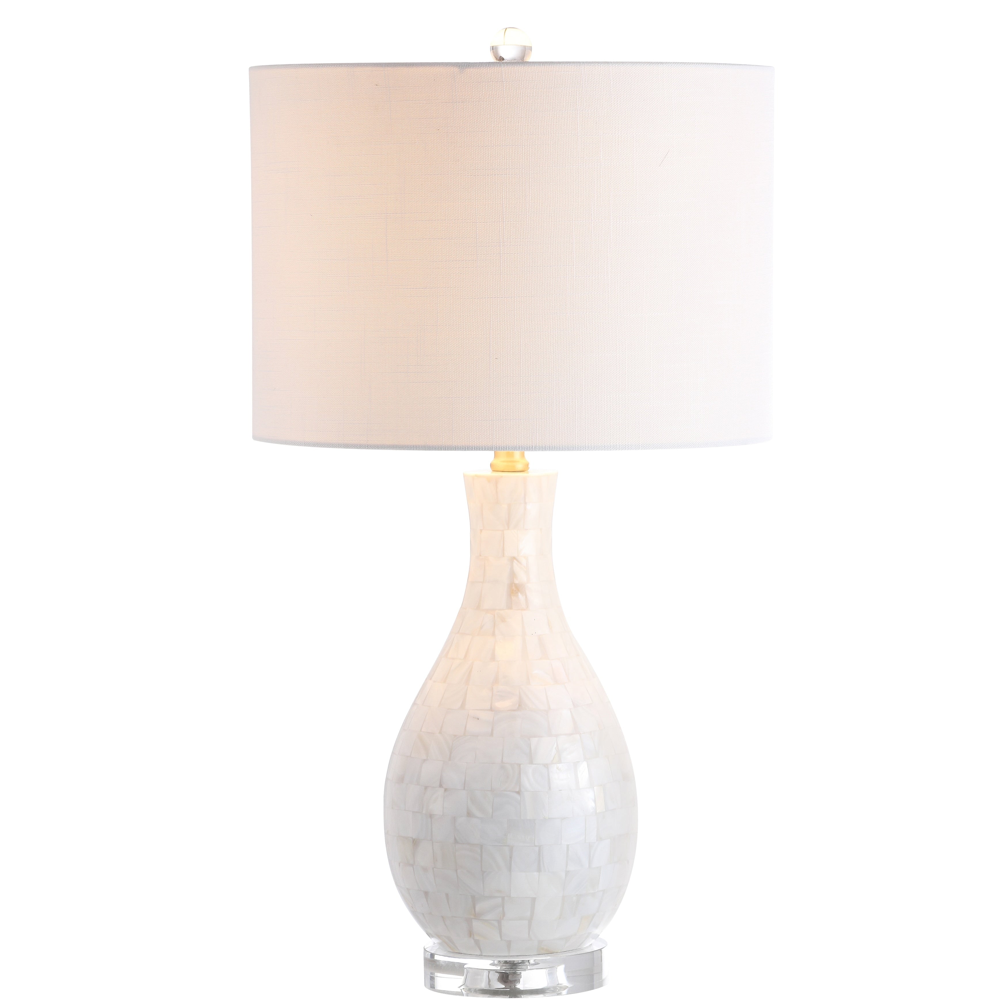 Cannon 26.5 Seashell LED Table Lamp, White by JONATHAN Y