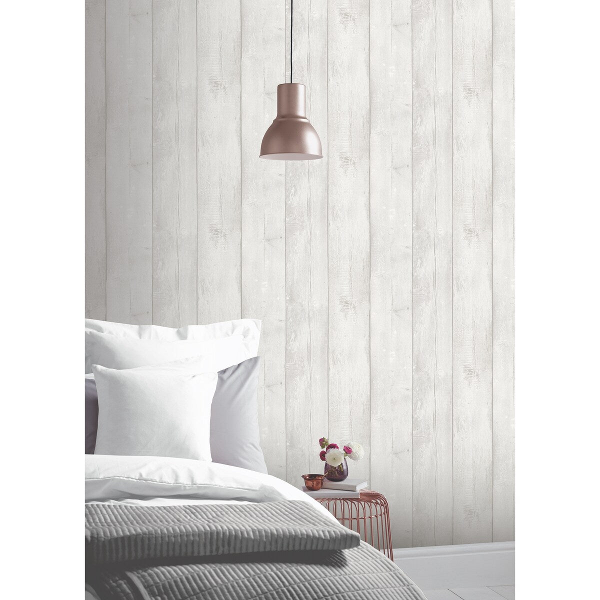 Arthouse Washed Wood Unpasted Wallpaper