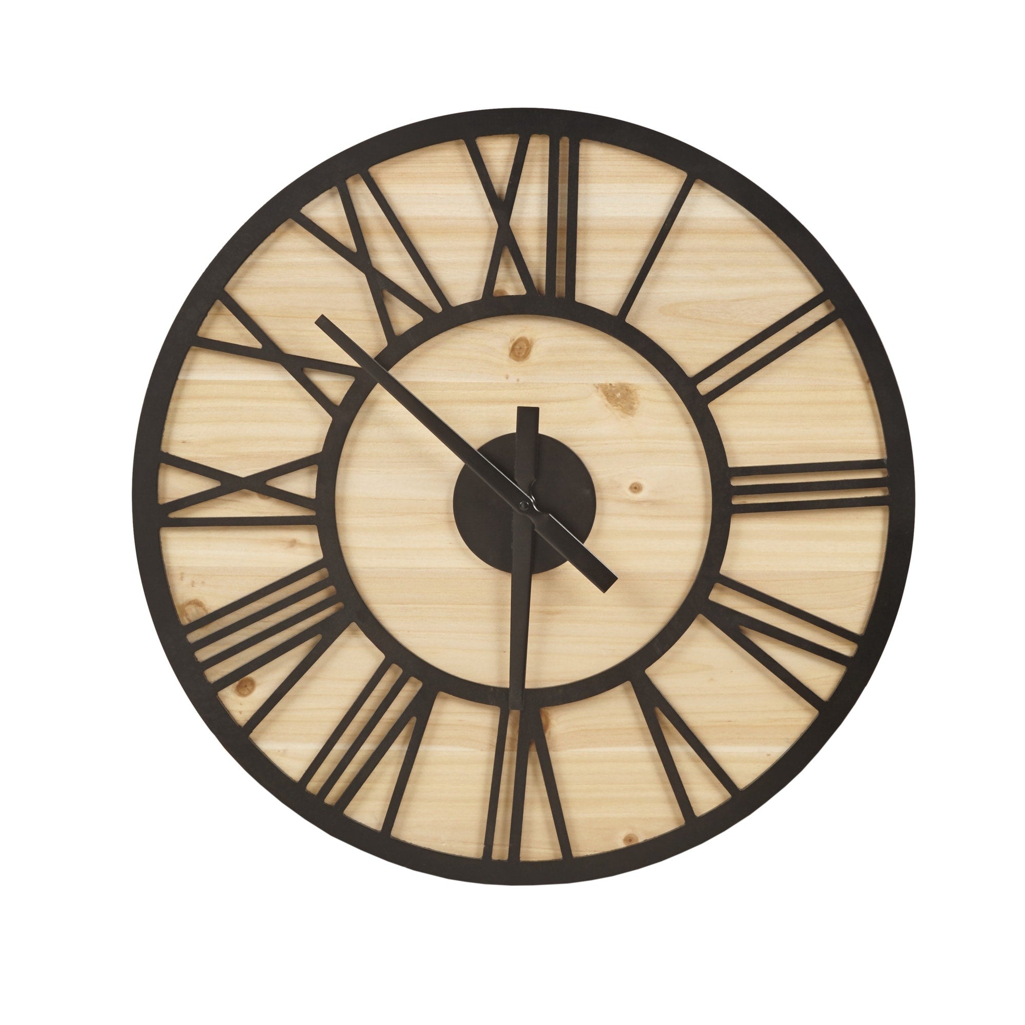 Madison Park Mason 23.6 Wood Wall Clock