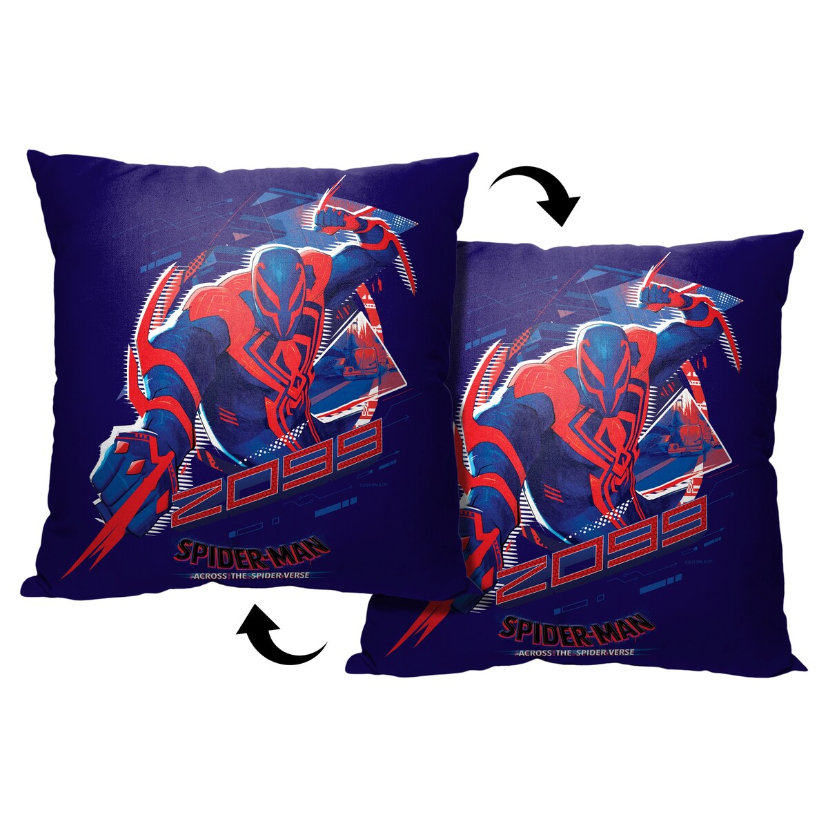 Marvel Spider-Man Across The Spiderverse 2099 18 Inch Throw Pillow