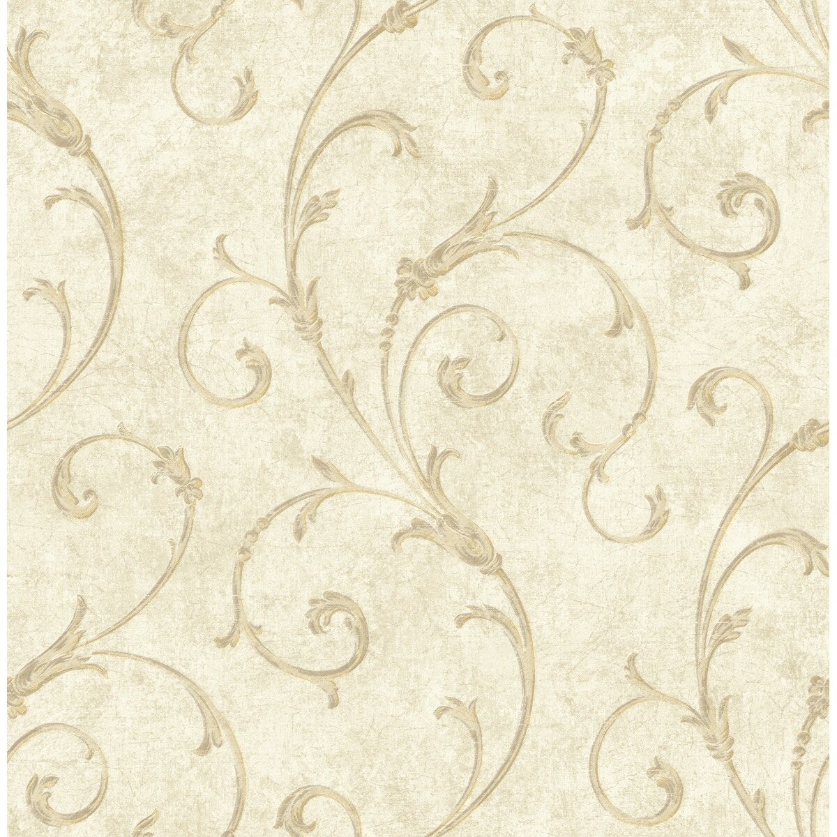 Seabrook Designs Glanville Scrolls Unpasted Wallpaper