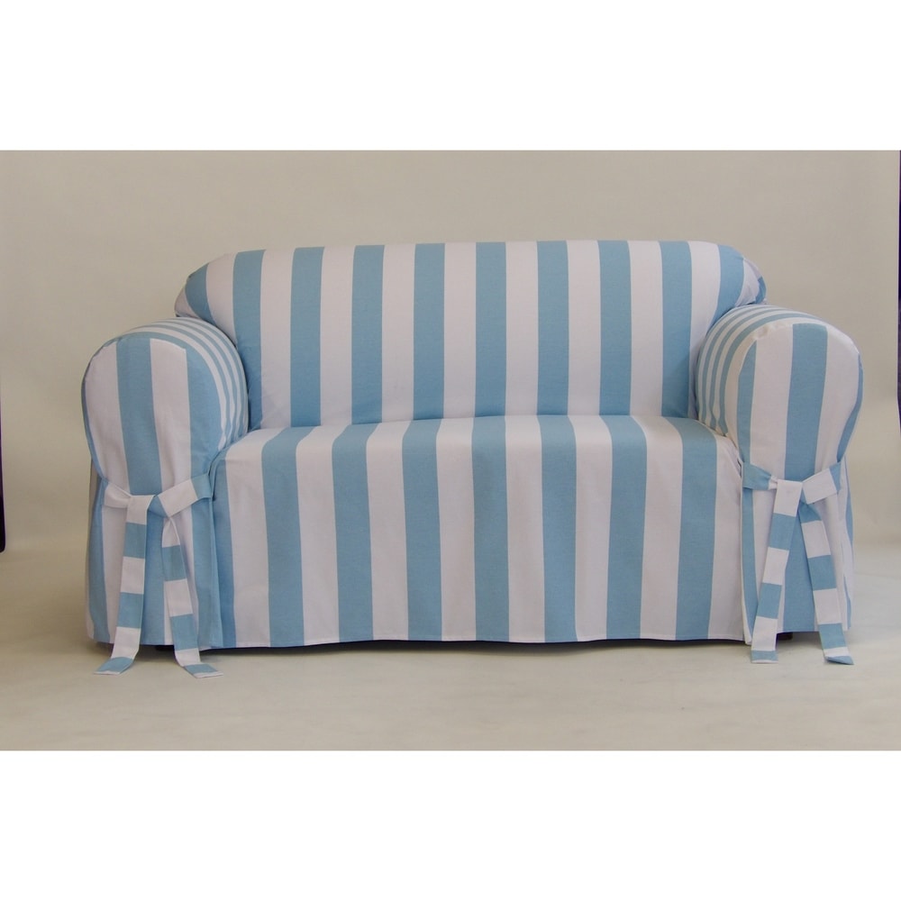 Classic Slipcovers Cabana Stripe One Piece Sofa Slipcover