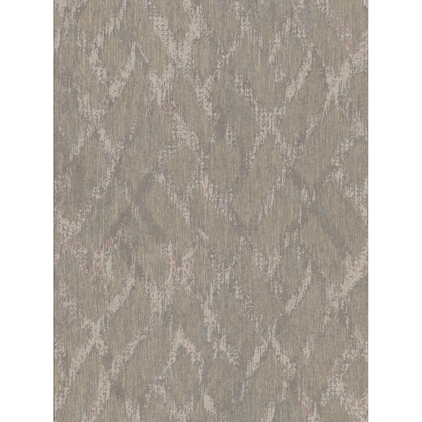 Michael, Bunter Grey Distressed Geometric, 33' L X 21 W, Wallpaper Roll