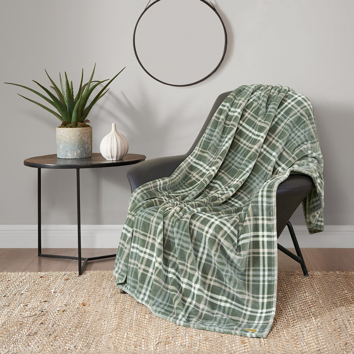 Lucky Brand Camper Plaid Throws Plush 50 x 70 Throw Blanket