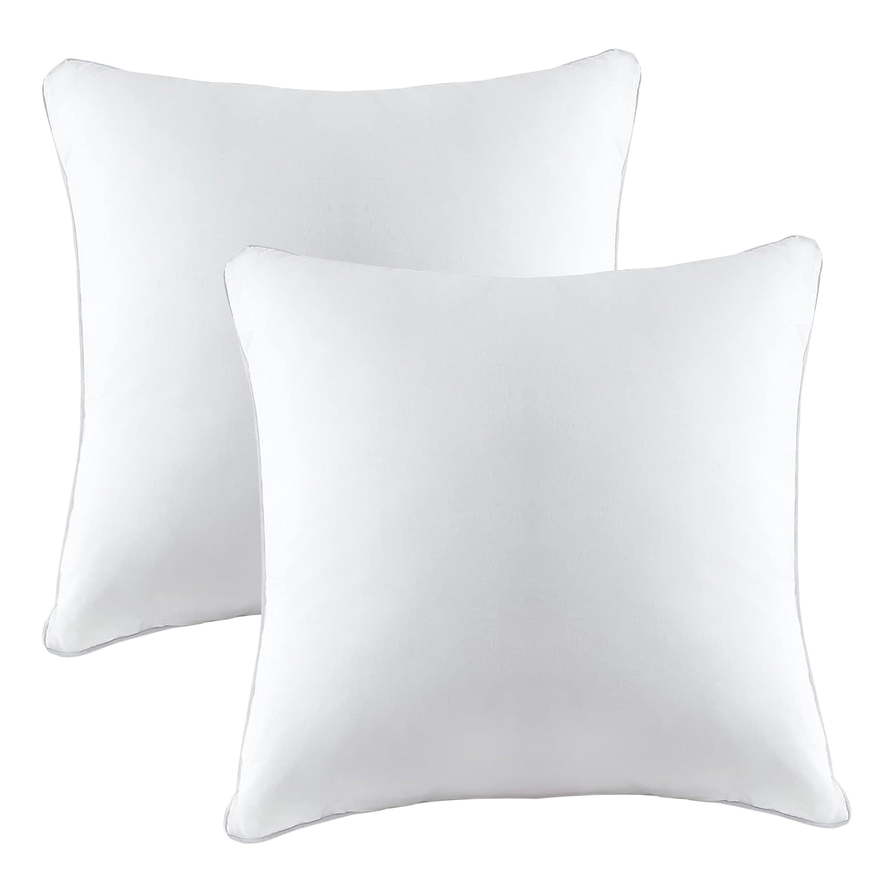 A1HC Decorative Throw Pillow Insert, Hypoallergenic Down Alternative Fill, White