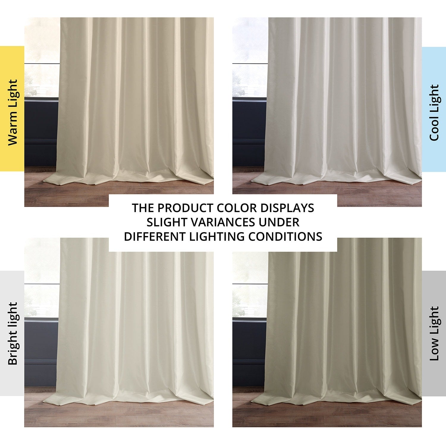 Exclusive Fabrics Solid Vintage Textured Faux Dupioni Silk Pleated Blackout Curtain (1 Panel)